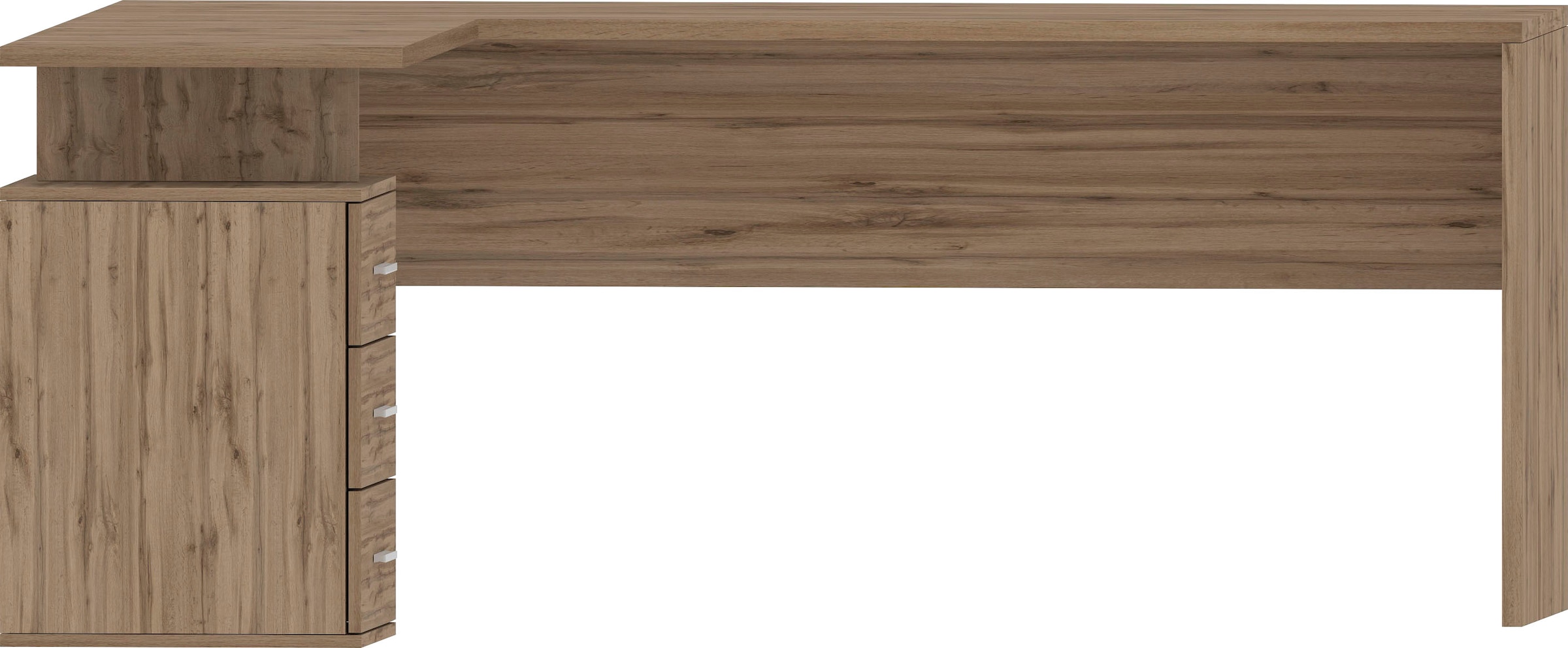 INOSIGN Eckschreibtisch »New Selina«, Schreibtisch mit 3 Schubkästen, Maße 180/100x60x75 cm, Made in Italy