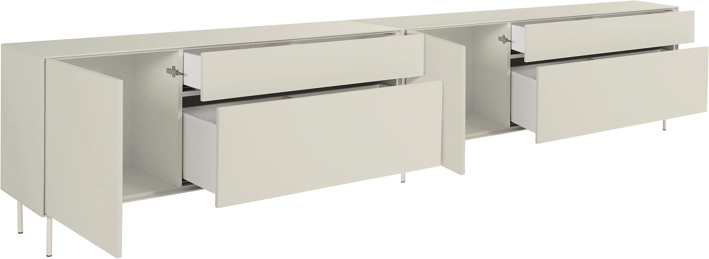 LeGer Home by Lena Gercke Lowboard »Essentials«, (2 St.), Breite: 334cm, MDF