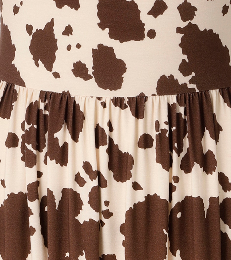 Aniston CASUAL Sommerkleid mit topaktuellen Kuh-Flecken - jedes Teil ein Unikat - NEUE KOLLEKTION