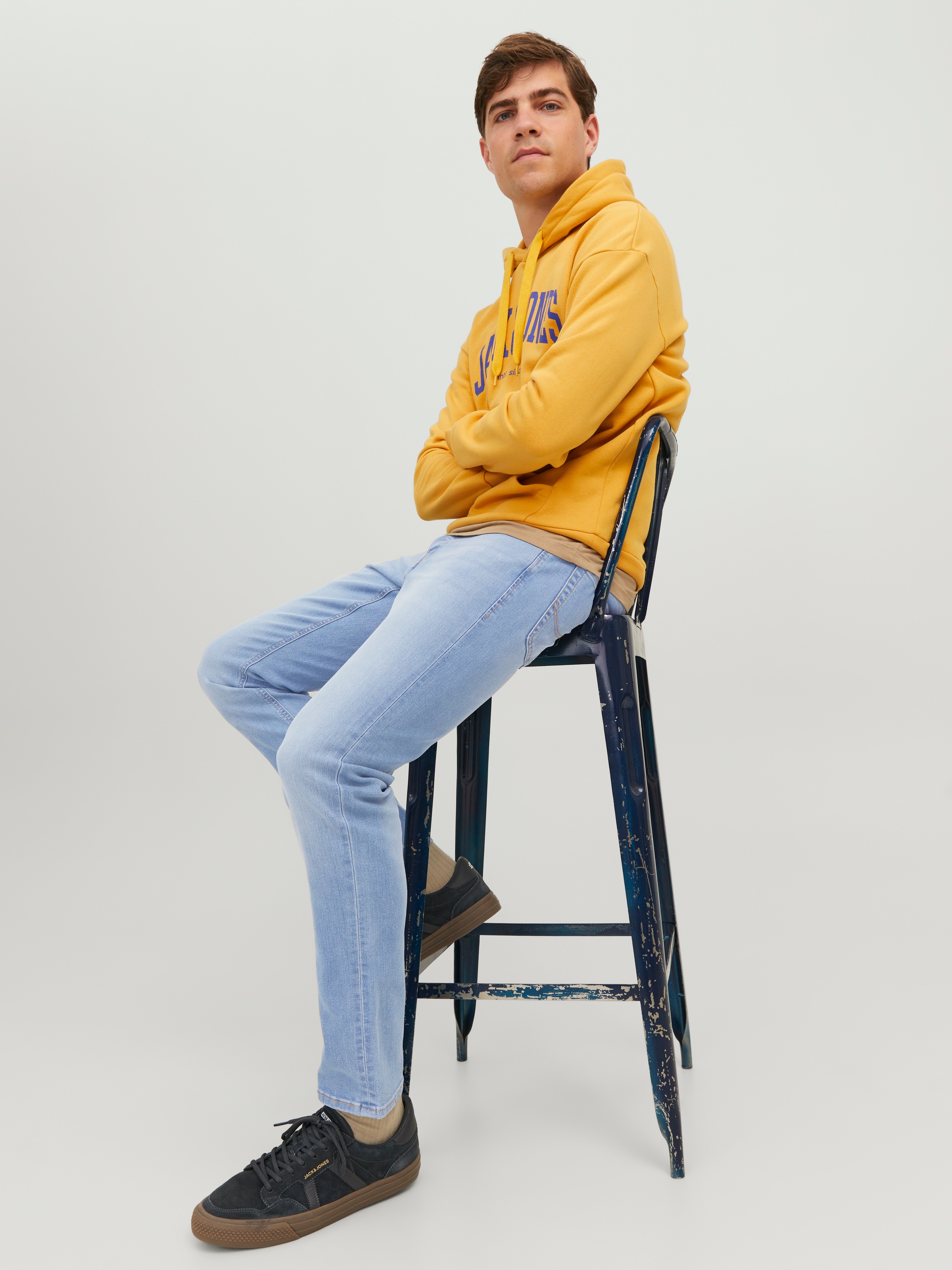 Jack & Jones »JJIGLENN mit Used-Look und Stretchkomfort« Abriebeffekte, modisch, slim fit, Baumwollmischung