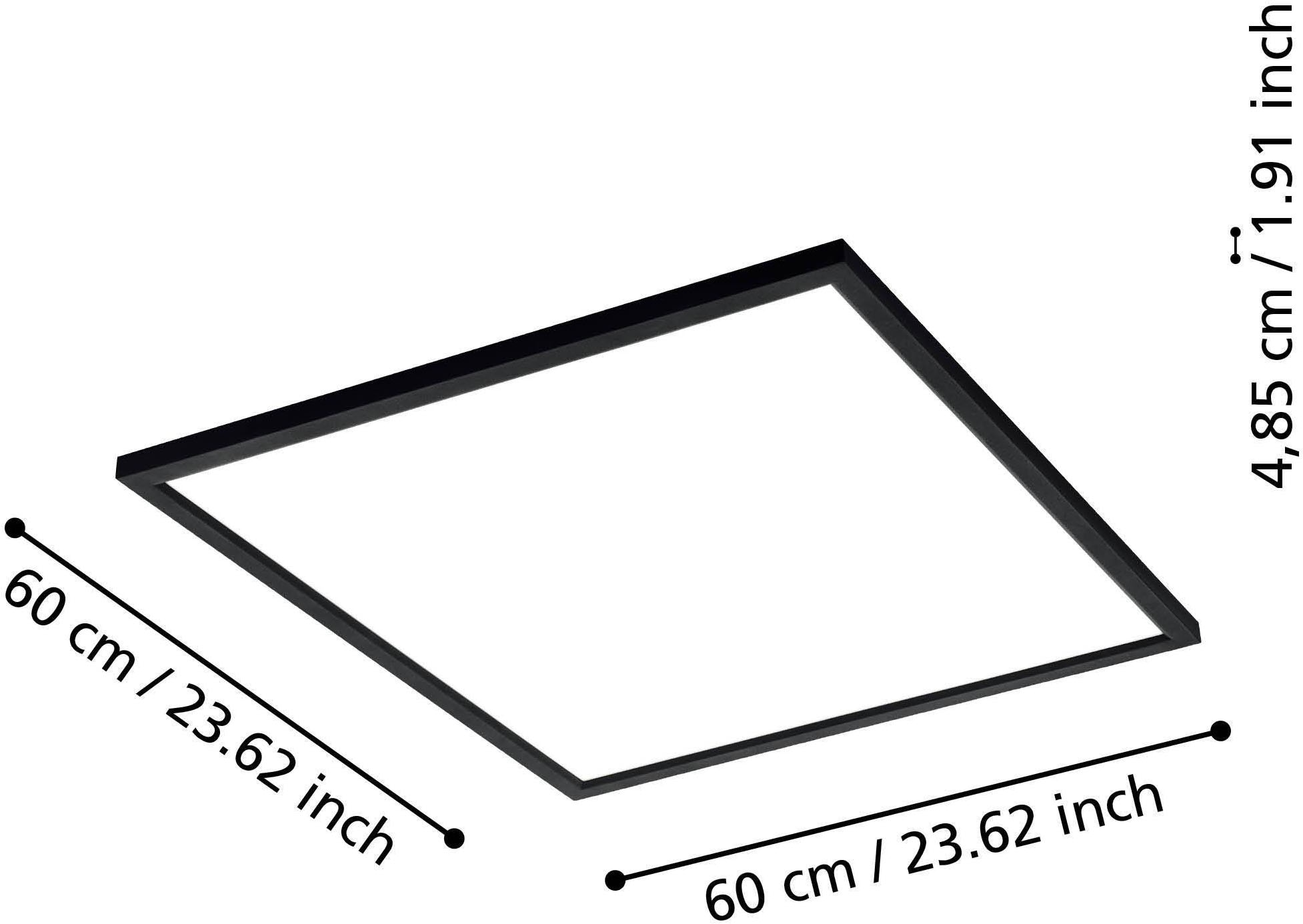 EGLO Deckenleuchte »SALOBRENA-Z« LED-Modul 1 Stk. warmweiß - kaltweiß App/Sprachsteuerung Alexa, 59,5x59,5x5cm, exkl. Fernbedienung