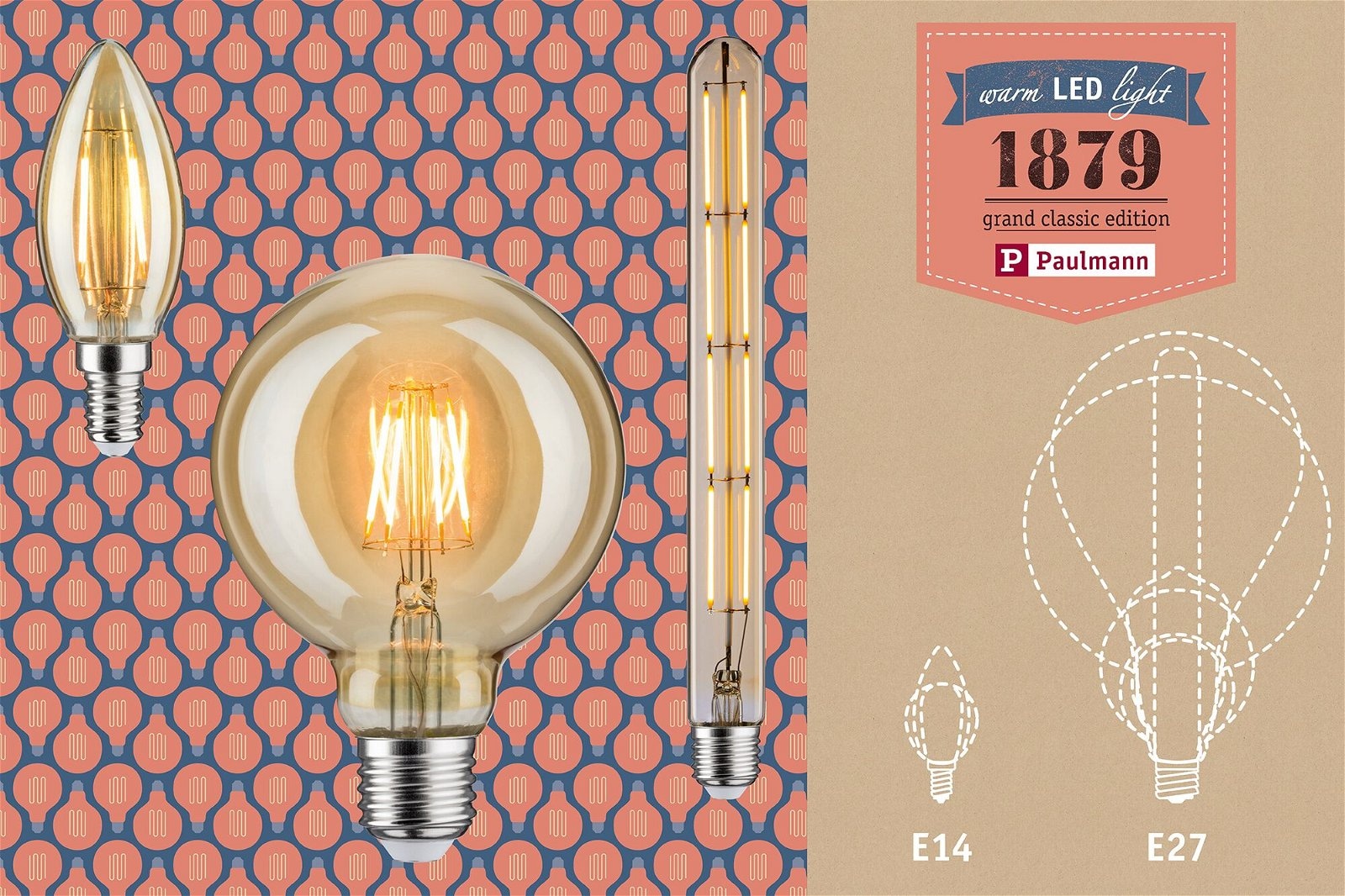 Paulmann LED-Leuchtmittel »1879 Tube 806lm 8,5W 2500K gold 230V«, 1 St.