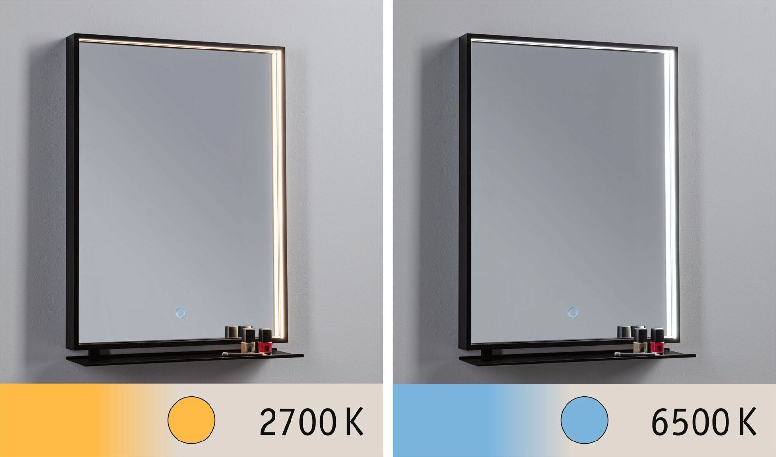 Paulmann LED Bad-Spiegelleuchte »Miro« Schutzart IP44, mit LED-Leuchtmodul, dimmbar, Touch-Funktion. Gr. ca. 45 x 62 cm
