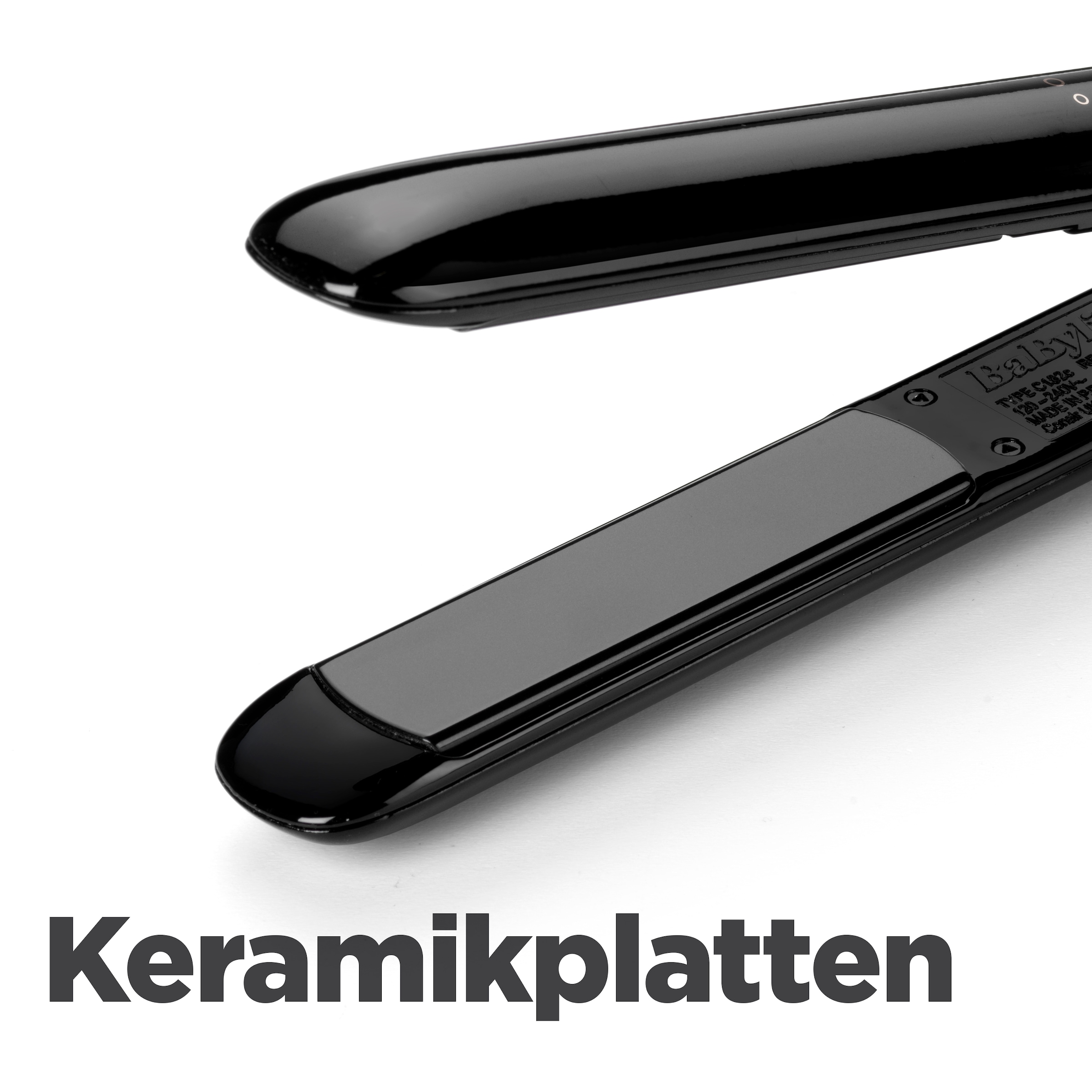 BaByliss Glätteisen »Smooth Finish 230 Glätteisen Profi-Haarglätter, ST250E« Titan-Keramik-Beschichtung, 3 Temperaturstufen bis zu 230°C
