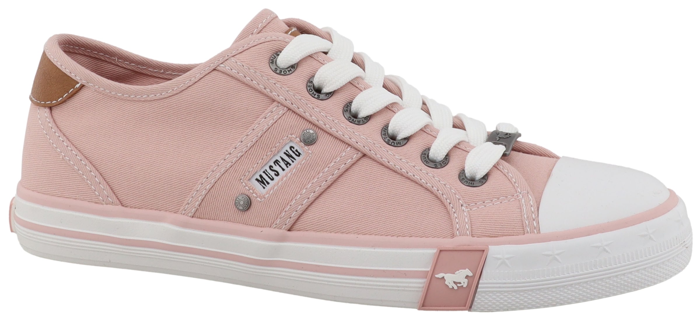 Mustang Shoes Sneaker »Winona«  Freizeitschuh, Halbschuh, Schnürschuh mit seitlichem Logoschriftzug