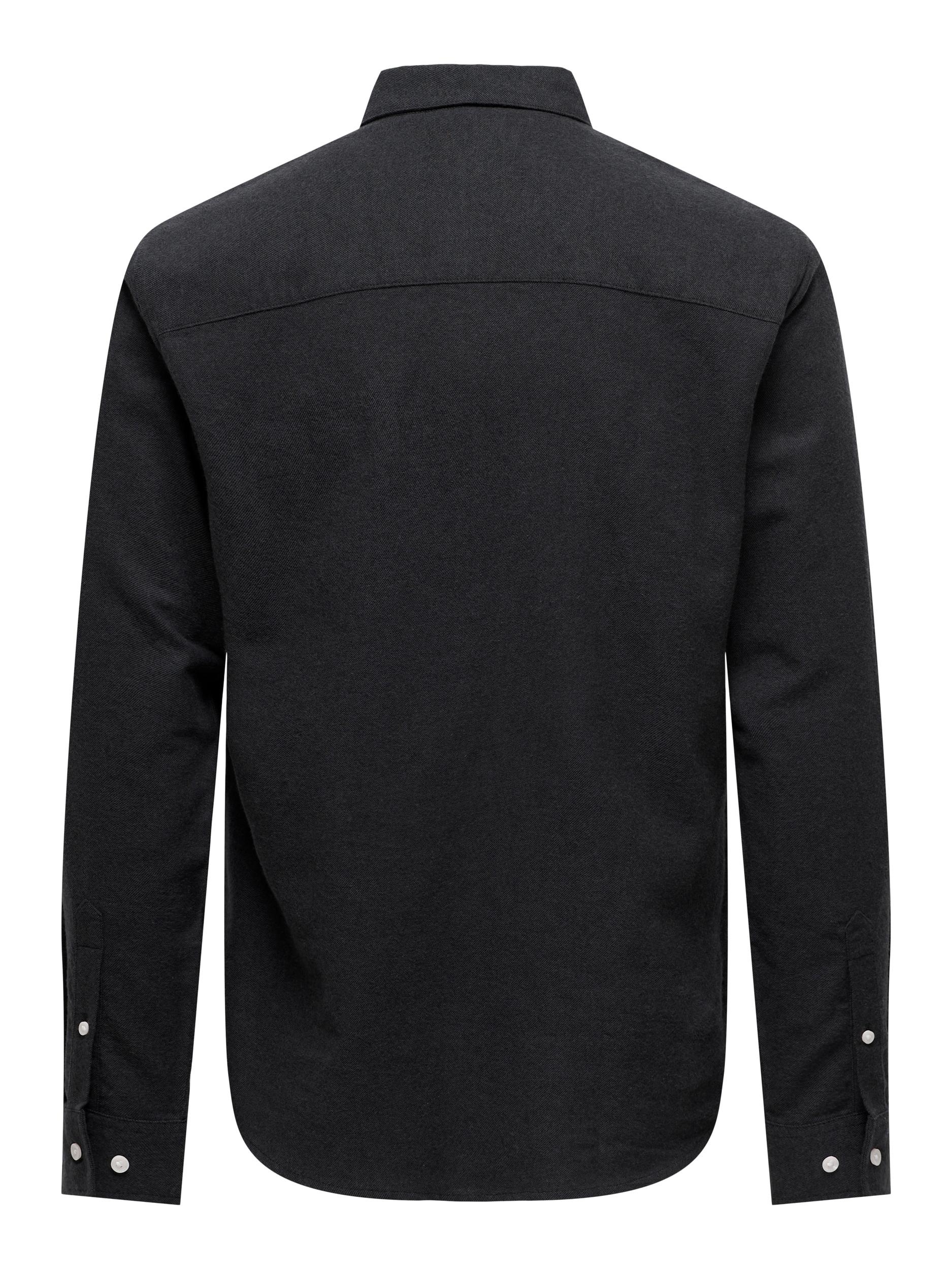 ONLY & SONS Langarmhemd »ONSGUDMUND SLIM 1-PKT SOLID SHIRT NOOS«