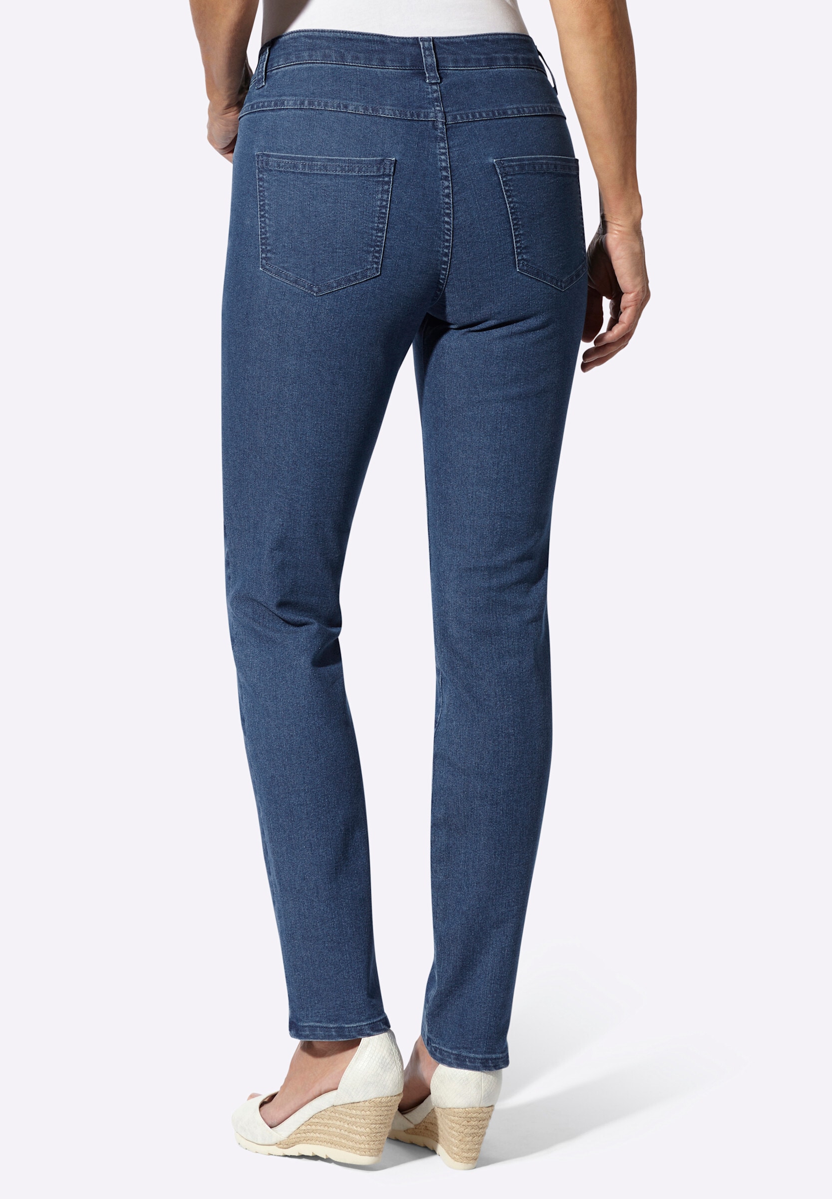 Sieh an! Bequeme Jeans »Jeans Trachtenjeans mit Edelweiß-Stickerei«