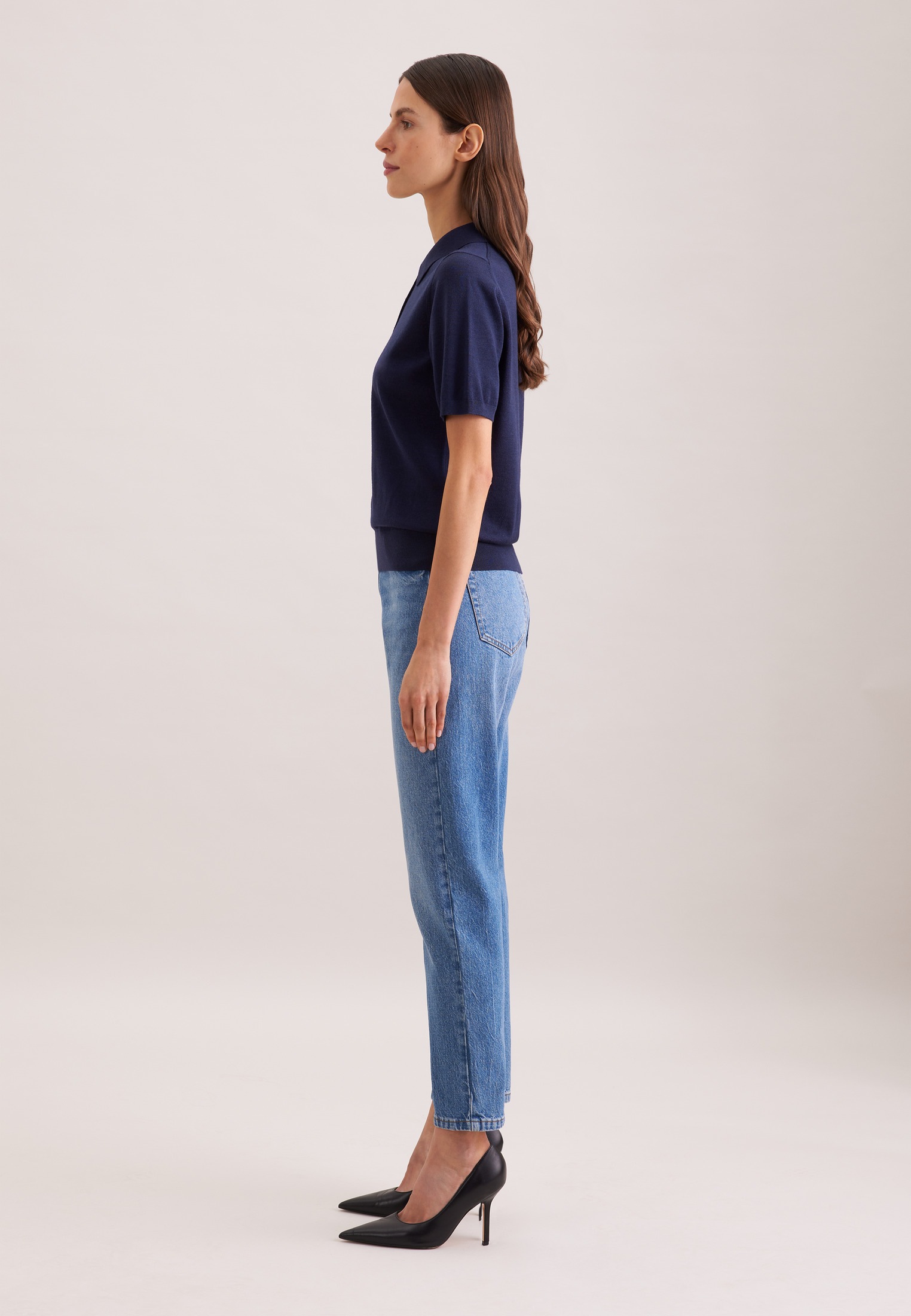 seidensticker Strickpullover Polo Uni