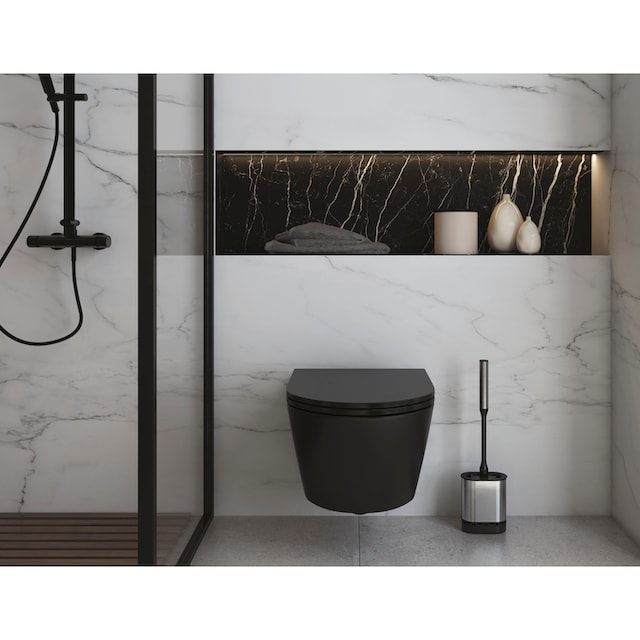Metaltex WC-Reinigungsbürste »Cleany«, aus Edelstahl-Kunststoff-Silikon, WC  Bürste flach Inox online kaufen | mit 3 Jahren XXL Garantie