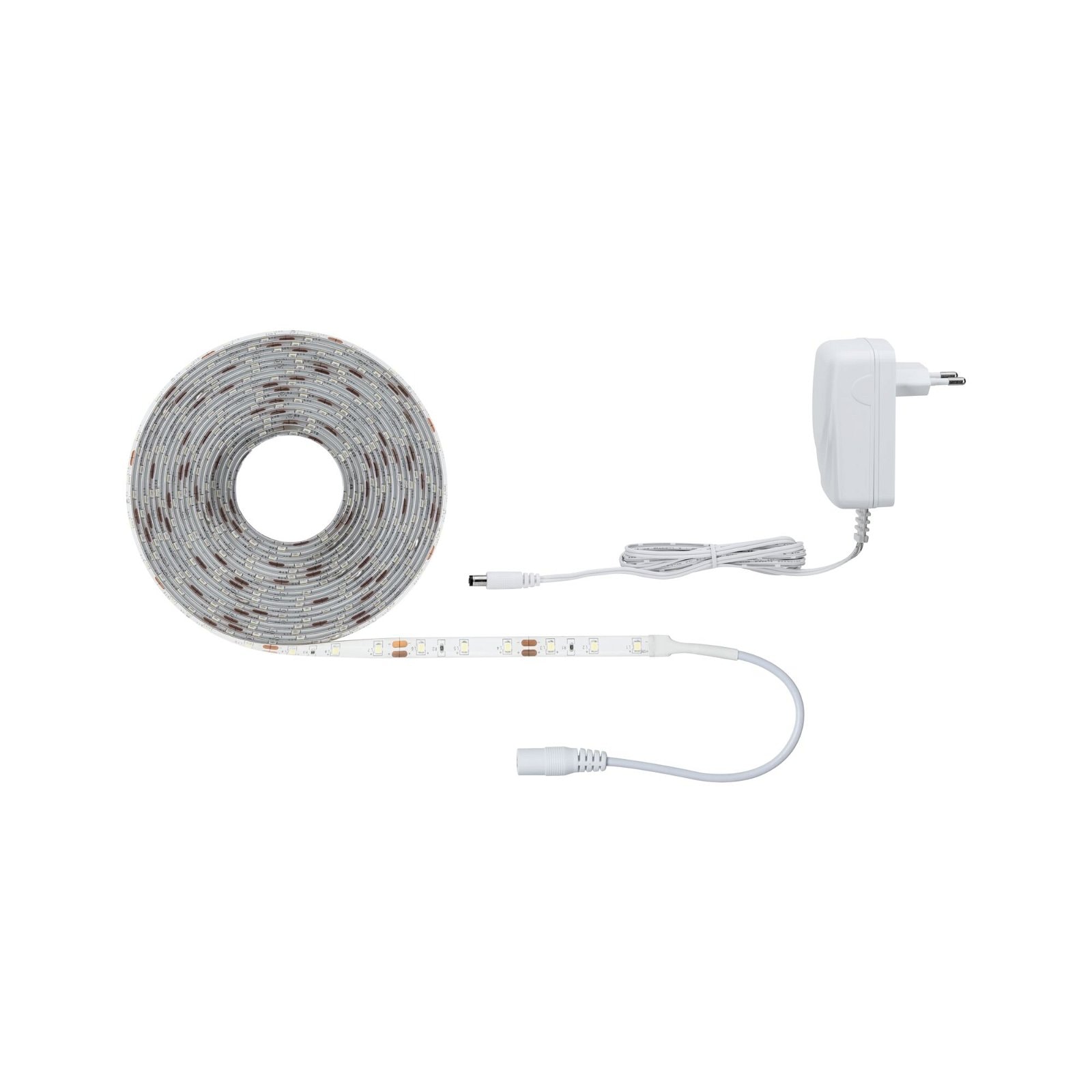 Paulmann LED-Streifen »SimpLED Stripe Set 5m 17W 230/12V DC Weiß Metall Kunststoff.«, 1 St.-flammig
