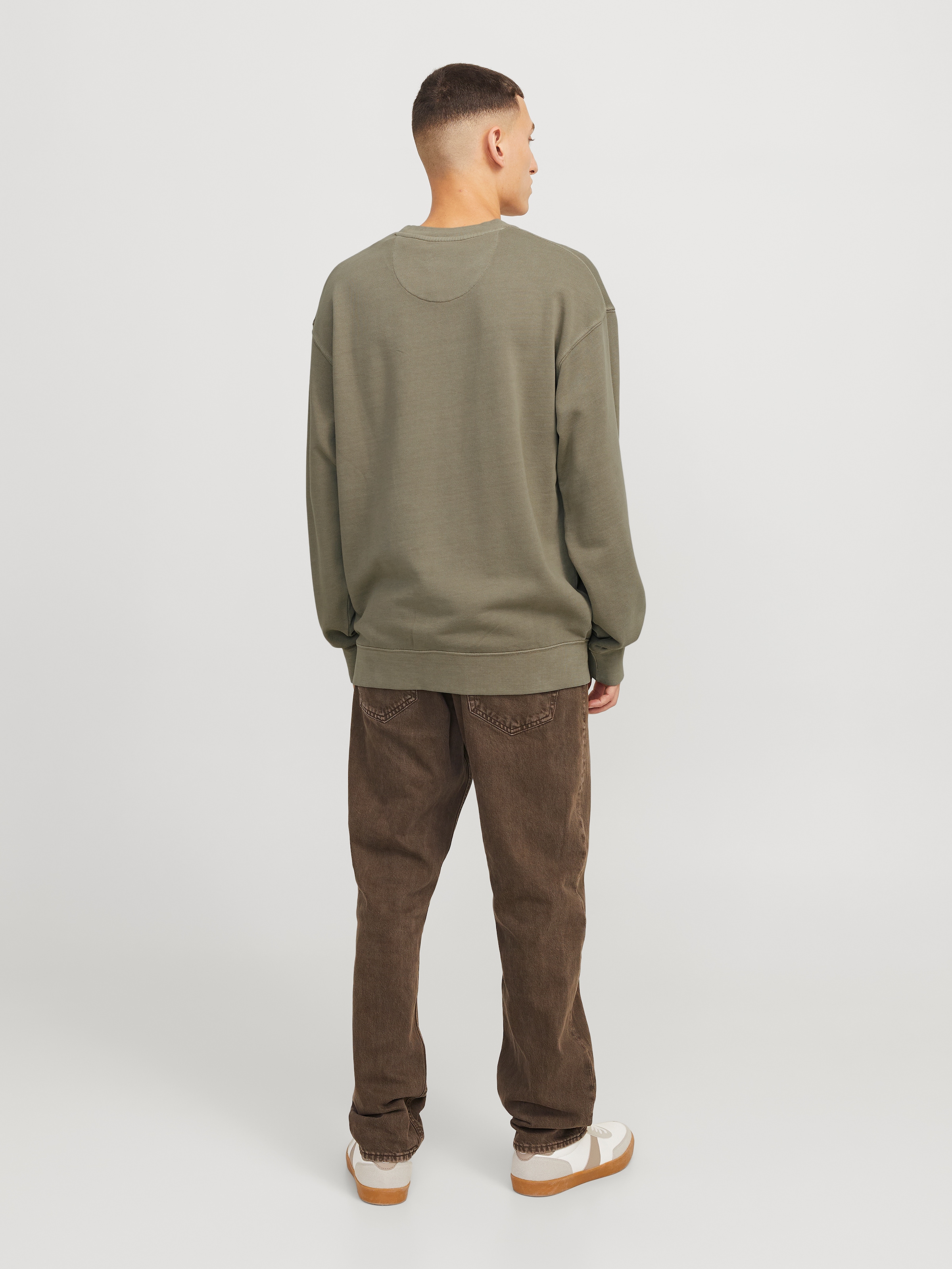 Jack & Jones Sweatshirt »JJECHARGE FADED SWEAT CREW NECK NOOS«, mit Rippbündchen