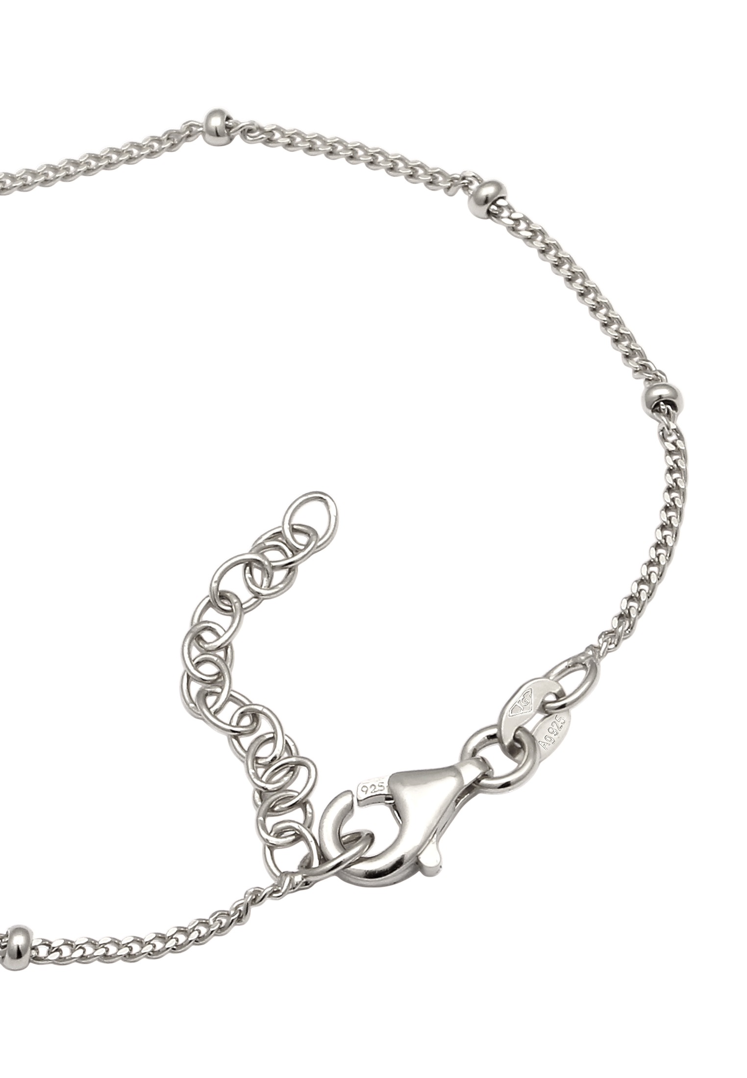 Elli Armkette »Armband Stern Glas Kristalle Weiß 925 Sterling Silber«