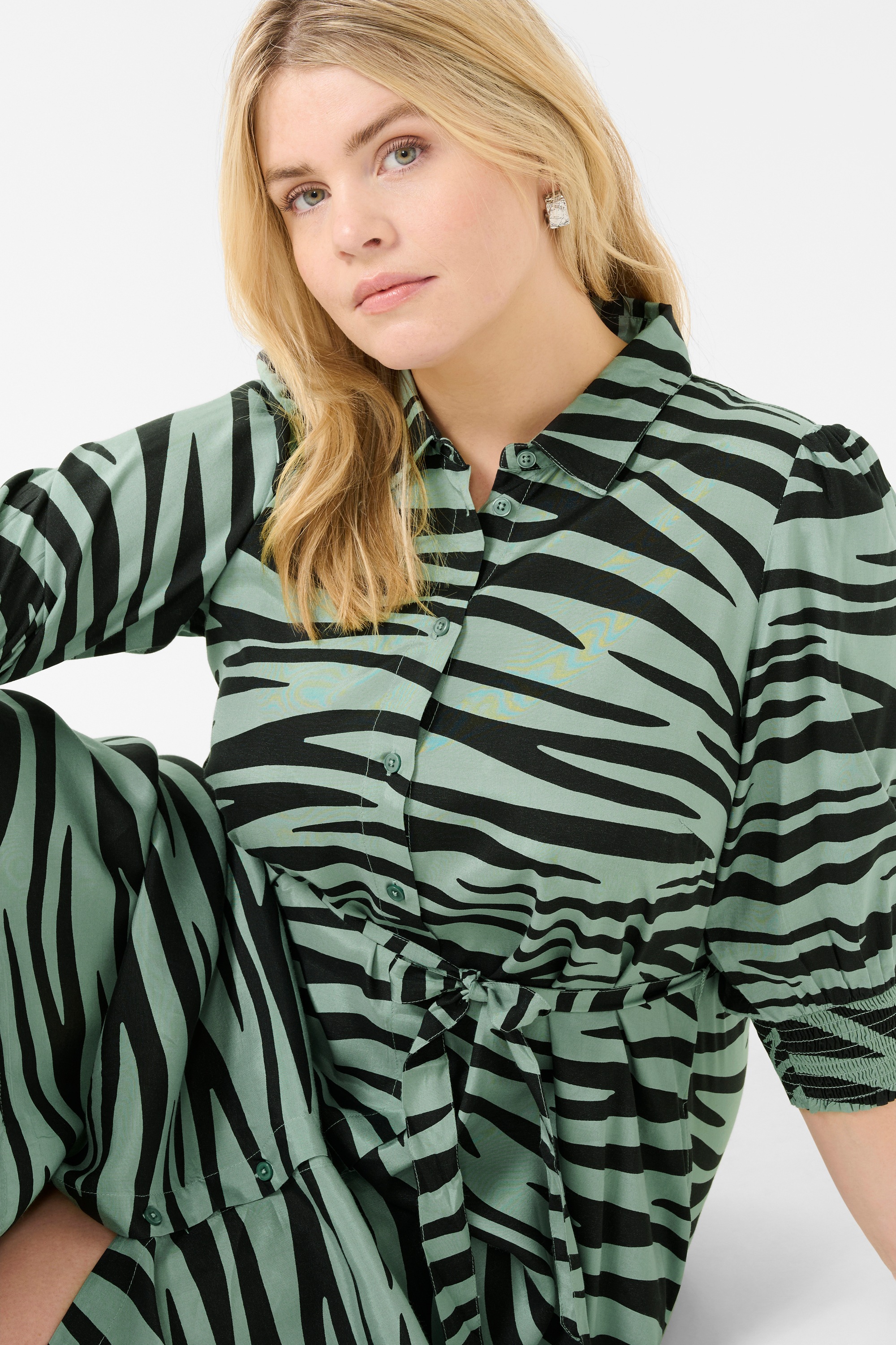 KAFFE Curve Midikleid »Kleid KCemina«