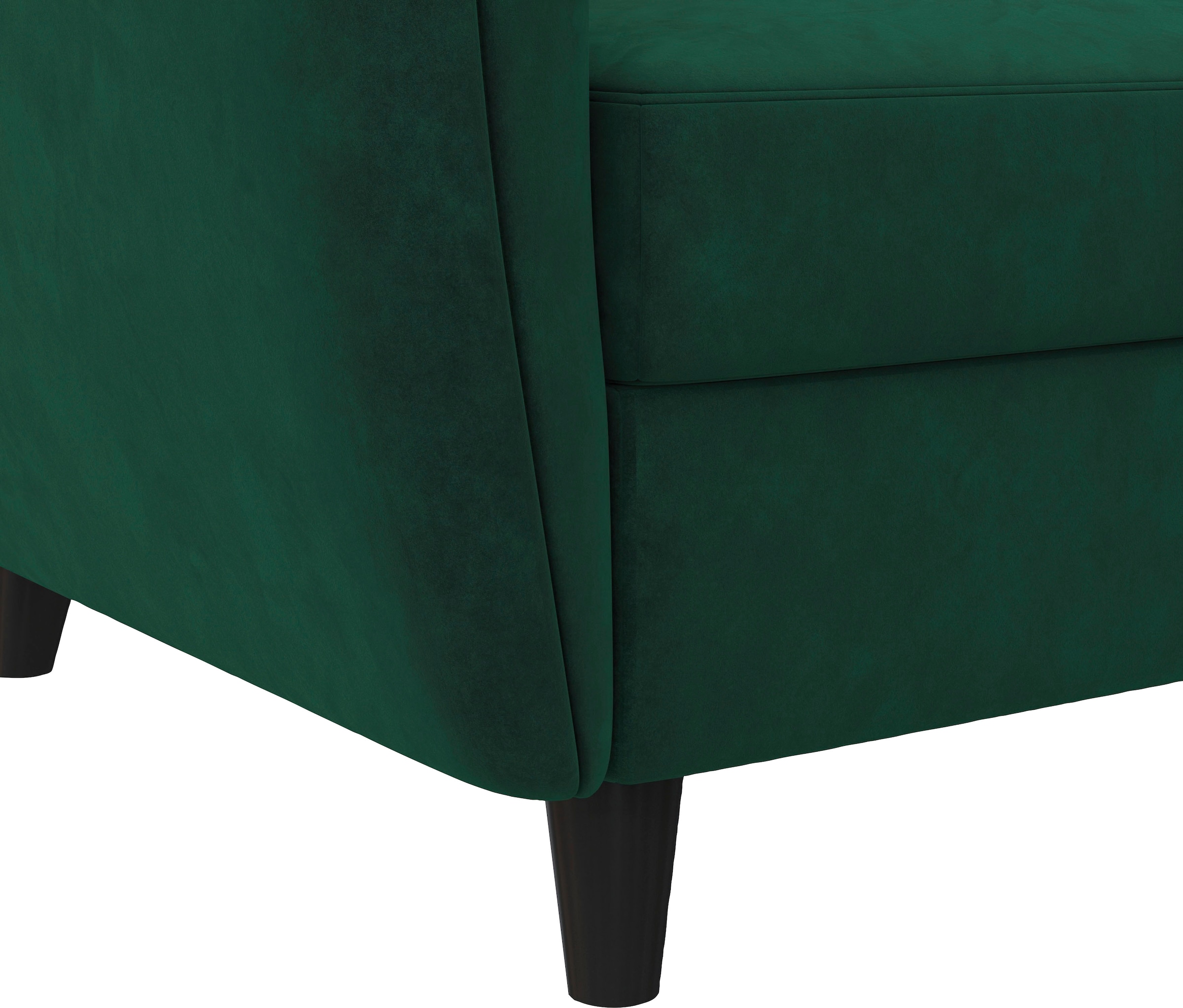 Dorel Home Ecksofa »Perry, L-Form,«, Rückenlehne, verschiedene Farbvarianten, Sitzhöhe 43 cm, Breite 219 cm