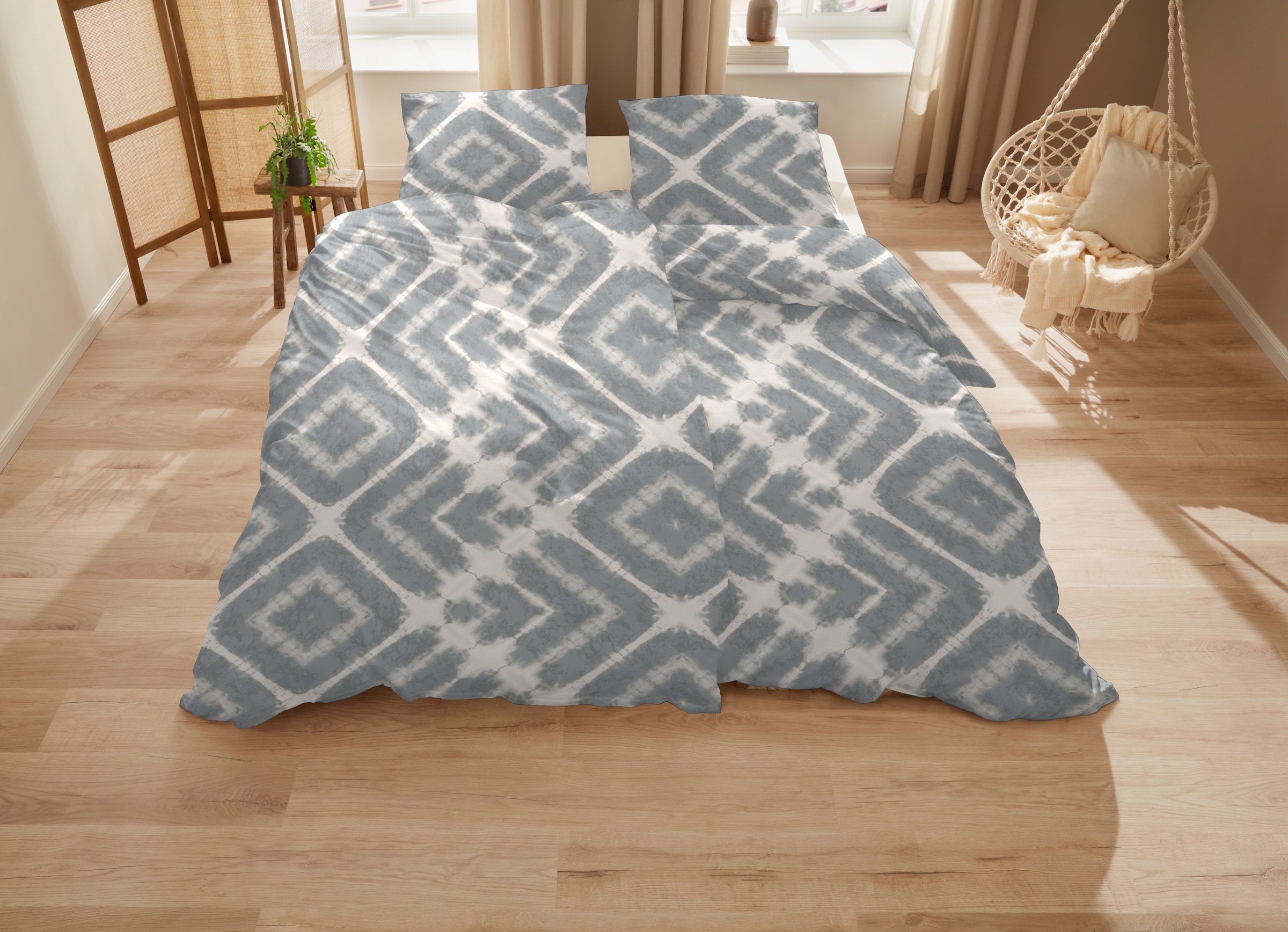 Primera Bettwäsche »Mako-Satin Bettwäsche Boho«, im natürlichen Boho Style