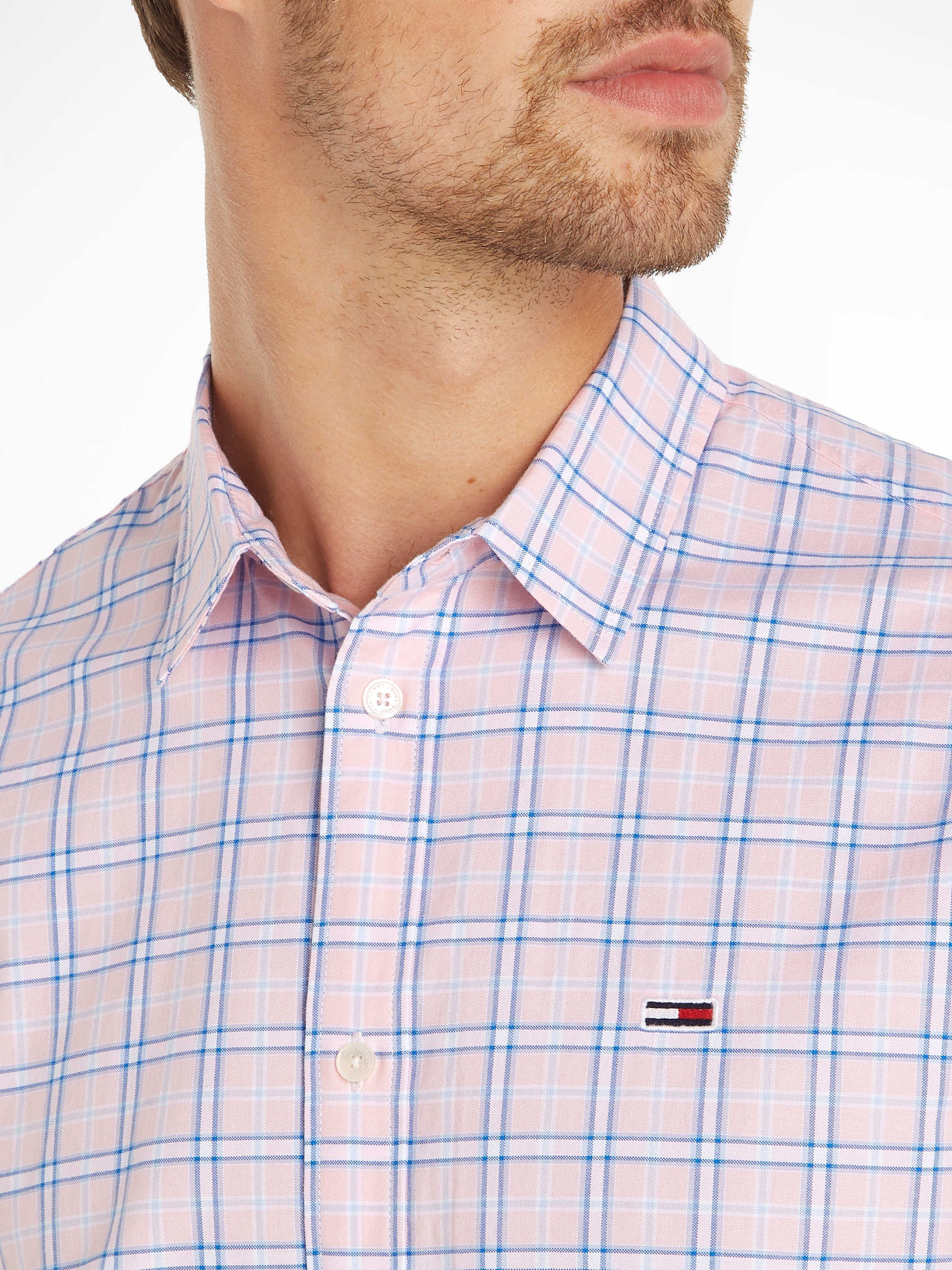 Tommy Jeans Langarmhemd »TJM REG OXFORD CHECK SHIRT«