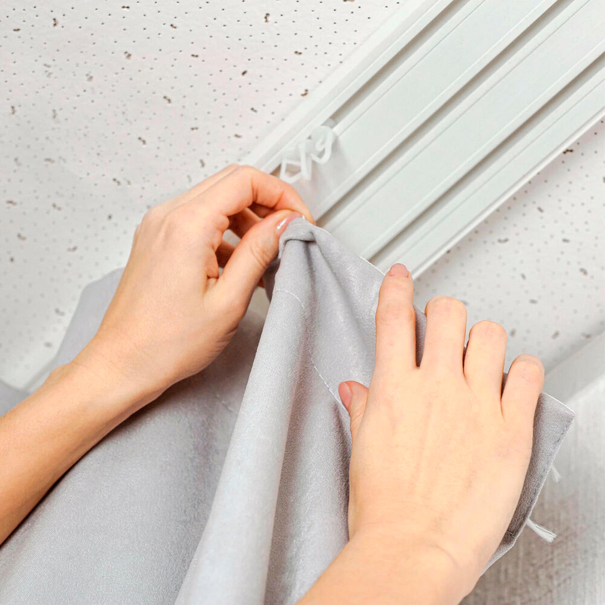 SN DECO GROUP Gardinenschiene SH, 3-läufig, Fixmaß, mit Bohren, verschraubt, Kunststoff