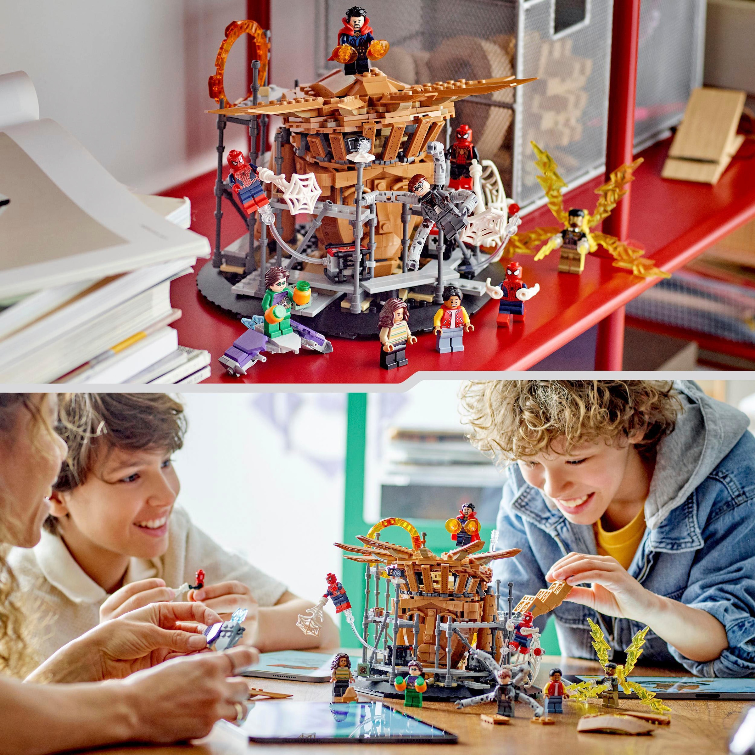 LEGO® Konstruktionsspielsteine »Spider-Mans großer Showdown (76261), LEGO® Marvel«, (900 St.), Made in Europe