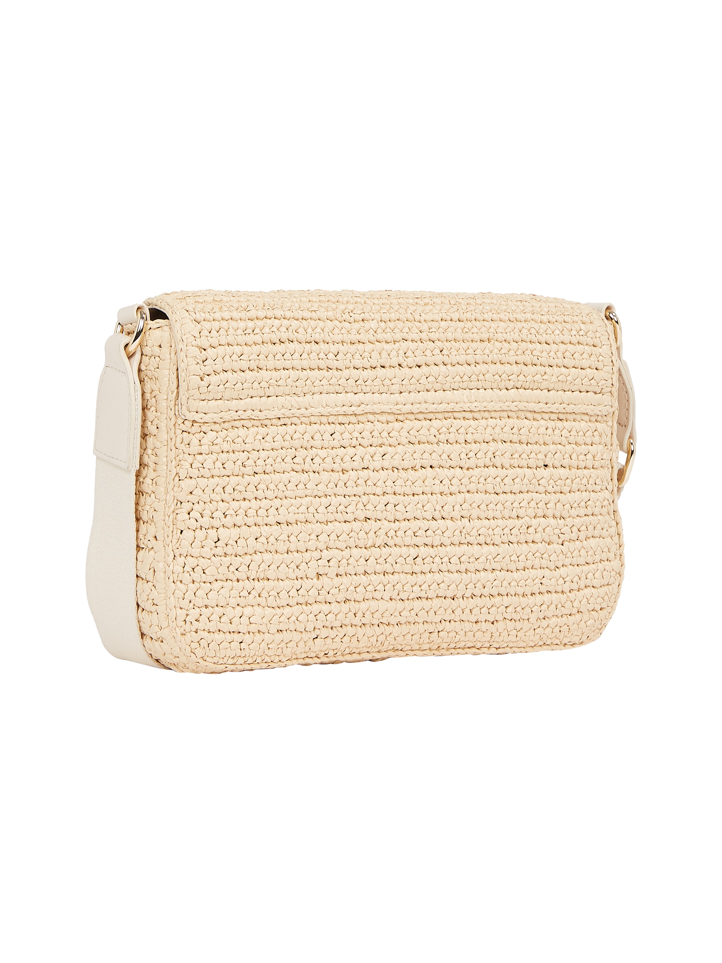 Tommy Hilfiger Umhängetasche »TH SPRING LOGO CONV CROSSOVER«, Mini Bag, Schultertasche in Flecht-Bast-Optik