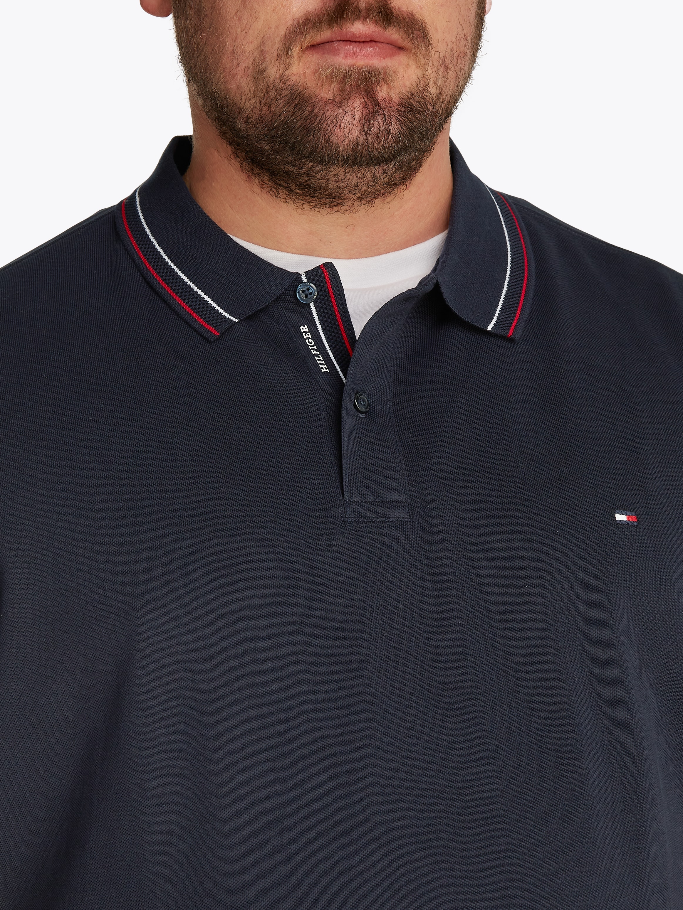 Tommy Hilfiger Big & Tall Poloshirt »BT-PLACKET INTEREST REG POLO-B«, Große Größen