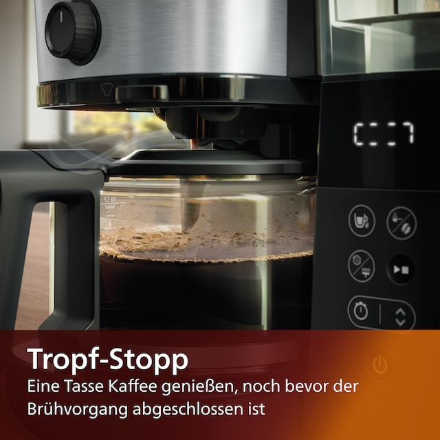 1x4, Jahren mit mit Brew«, »HD7888/01 XXL Garantie Papierfilter, Dosierung Kaffeemaschine Smart Mahlwerk mit 3 Kaffeebohnenbehälter All-in-1 Philips und