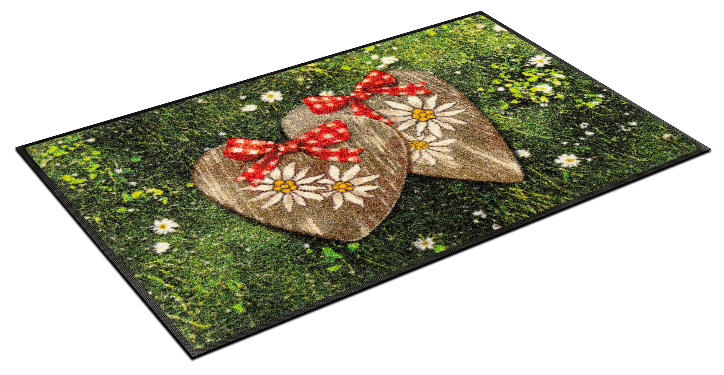 wash+dry by Kleen-Tex Fußmatte »Heimatliebe« rechteckig 7 mm Höhe waschbar und trocknergeeignet