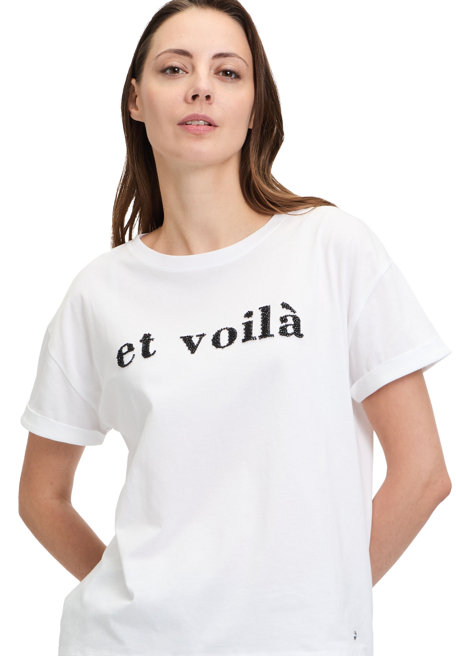 Betty&Co T-Shirt »Casual-Shirt mit Stickerei«