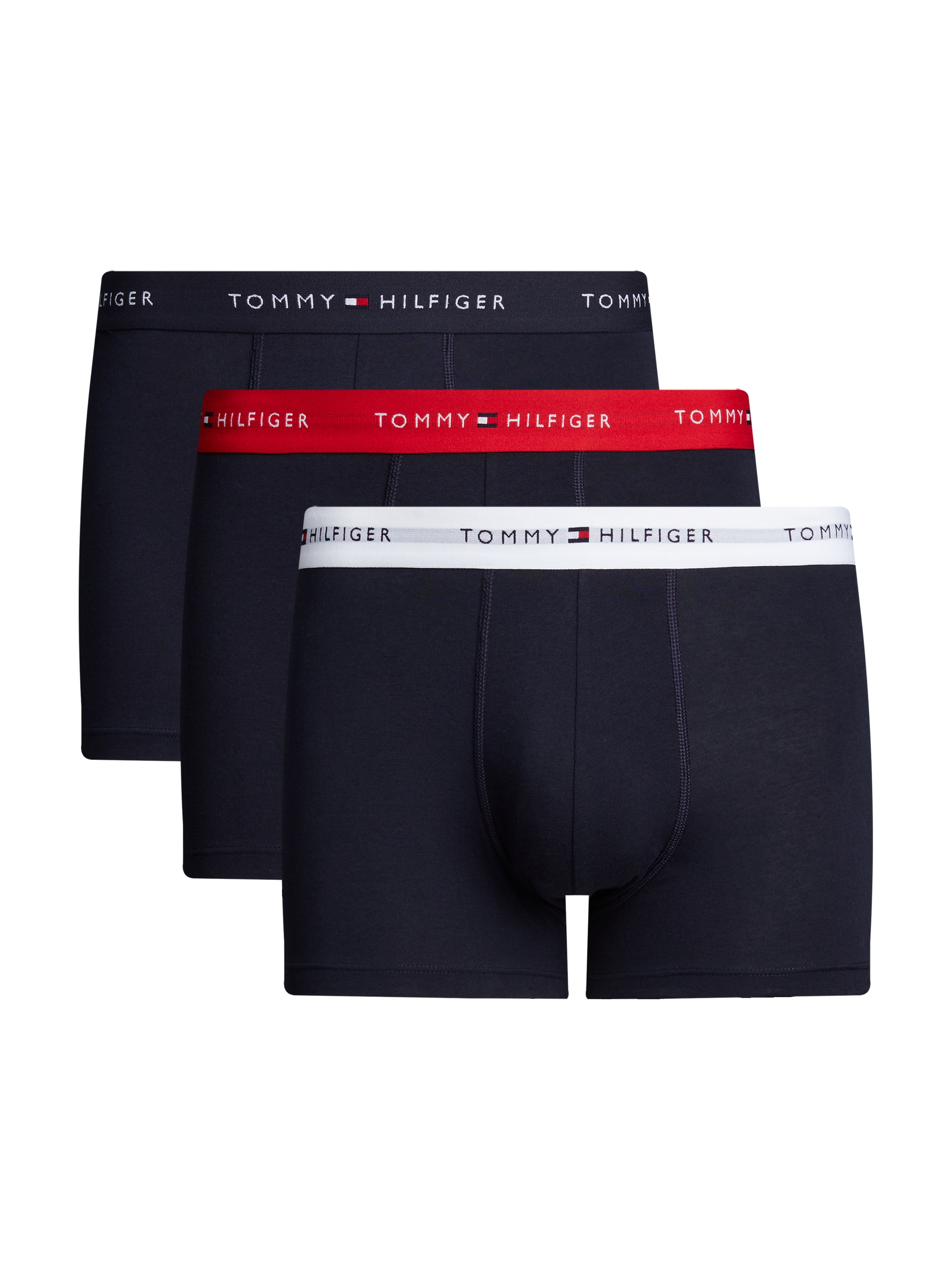 Tommy Hilfiger Underwear Trunk »3P WB TRUNK«, (Packung, 3 St., 3er-Pack), mit Logobund