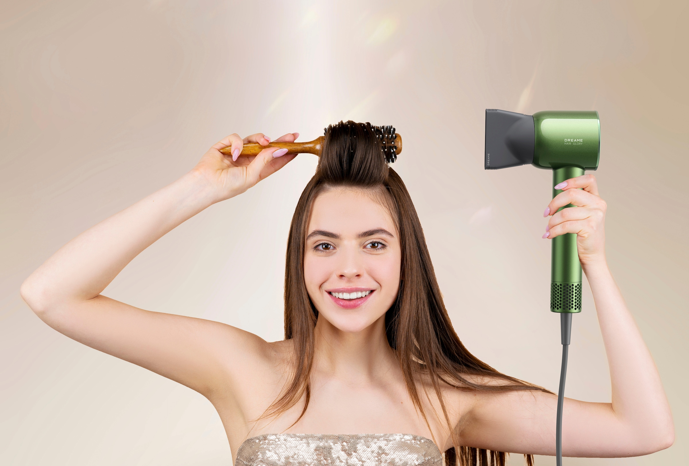 Dreame Haartrockner »Glory Master High-Speed Hair Dryer« 1.600 W 3 Aufsätze drei Düsen, vier Temperaturstufen, geringes Gewicht