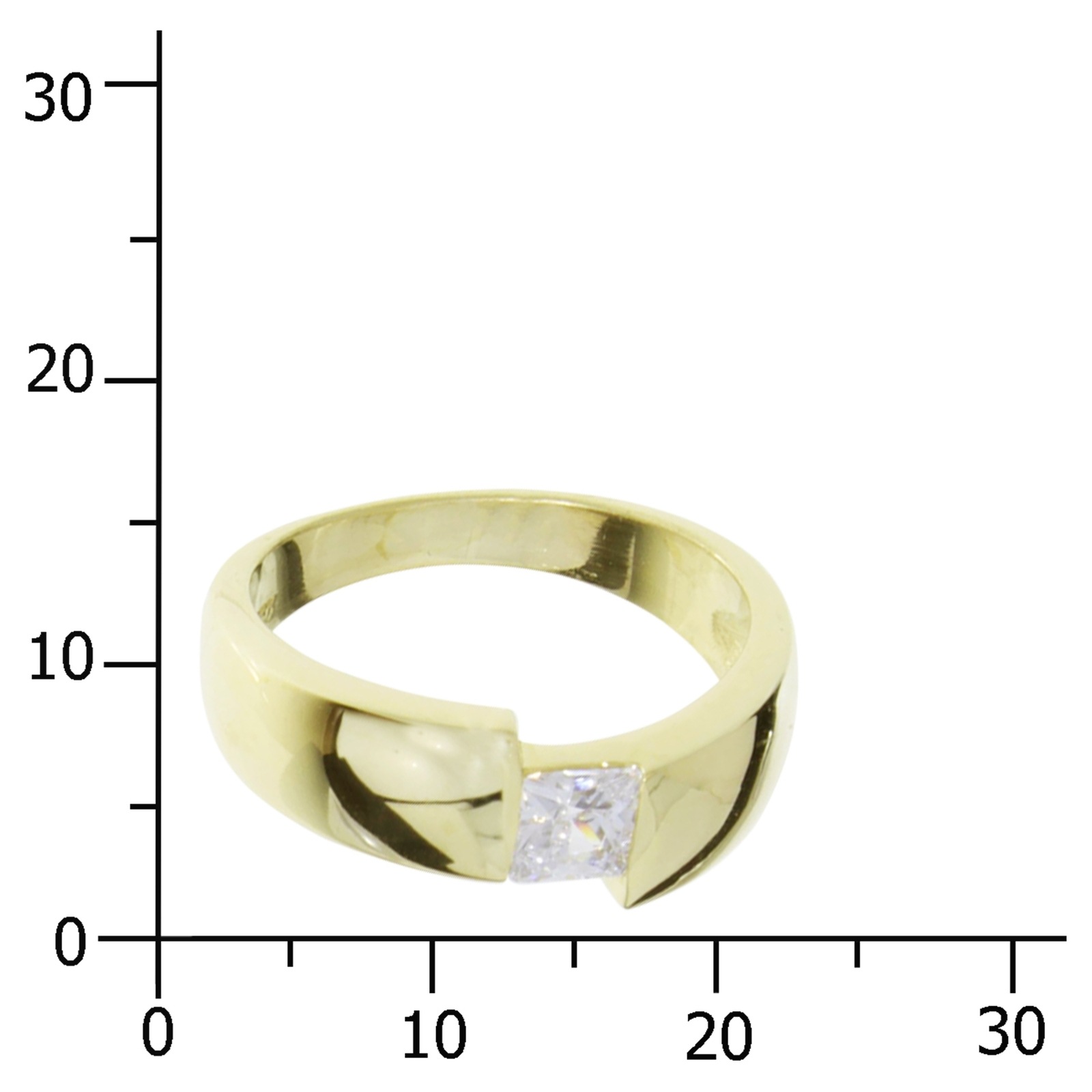OSTSEE-SCHMUCK Fingerring »- Madlen - Gold 333/000 - Zirkonia«