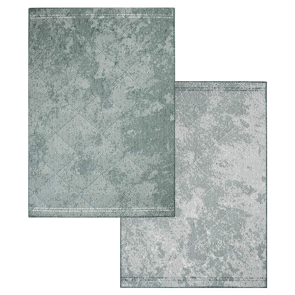 Carpet City Outdoorteppich »DUO RUG 5845«, rechteckig, 5 mm Höhe, Wendeteppich Wetterfest In- & Outdoor, Balkon, Terrasse, Wohnzimmer