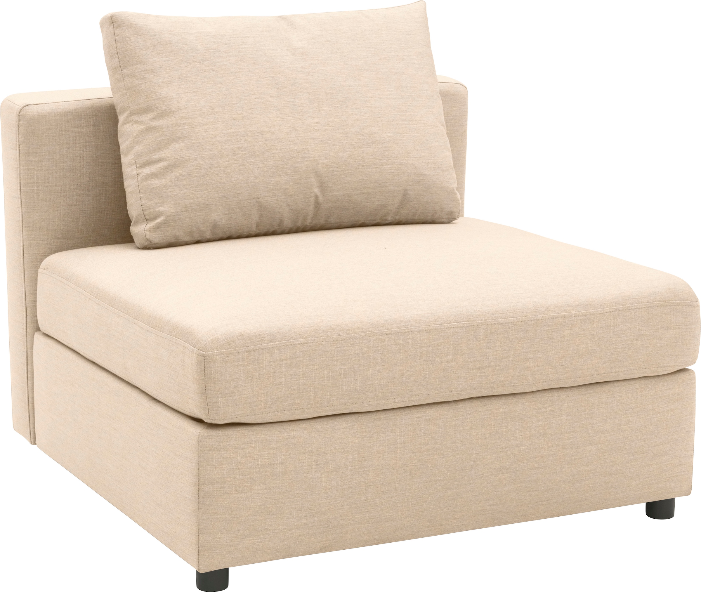 DOMO collection Sofaelement »Solskin, individuell erweiterbar/kombinierbar«, mit losen Kissen. Rücken- und Seitenteile als Stecksystem.