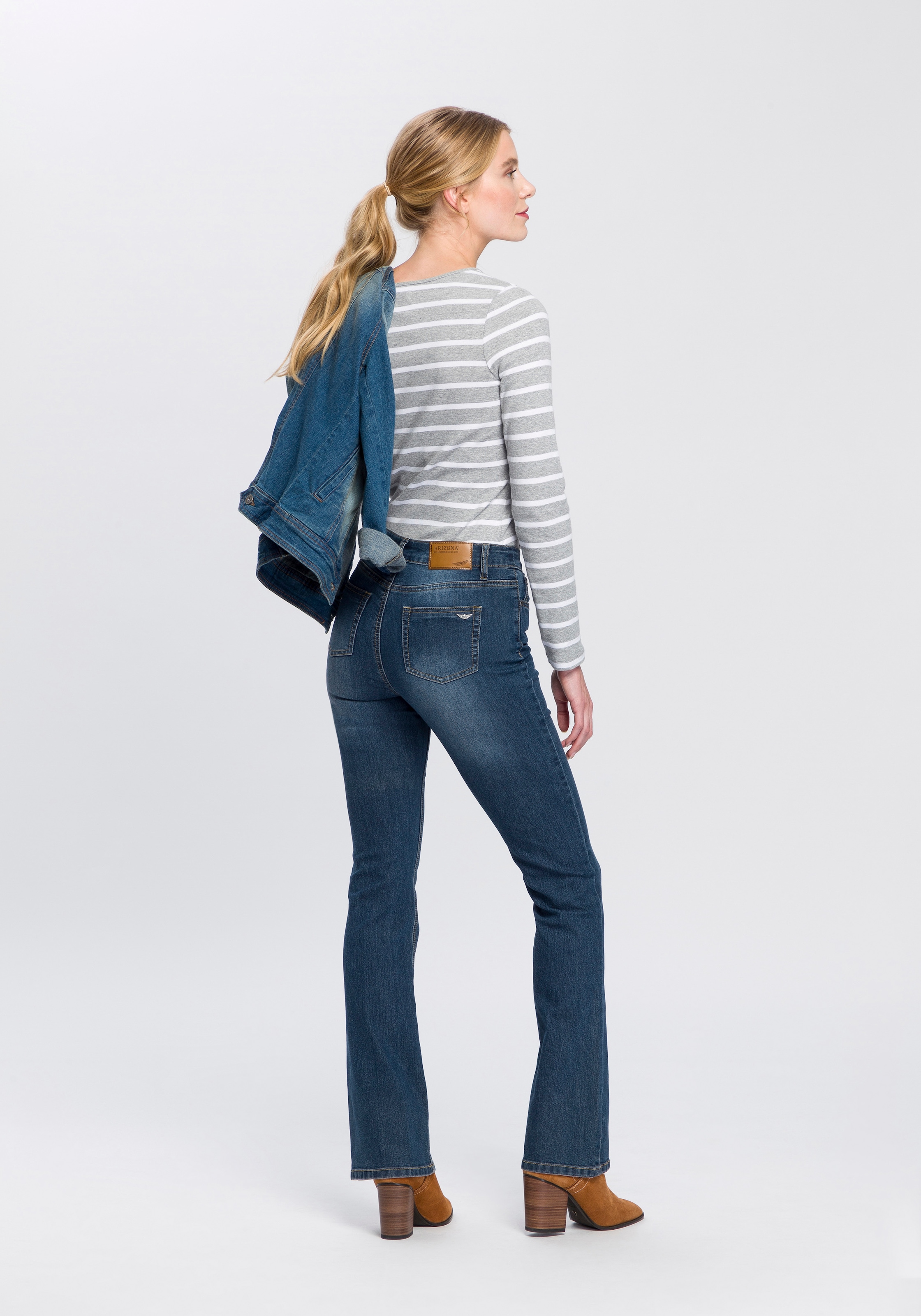 Arizona Bootcut-Jeans »Shaping«, High Waist