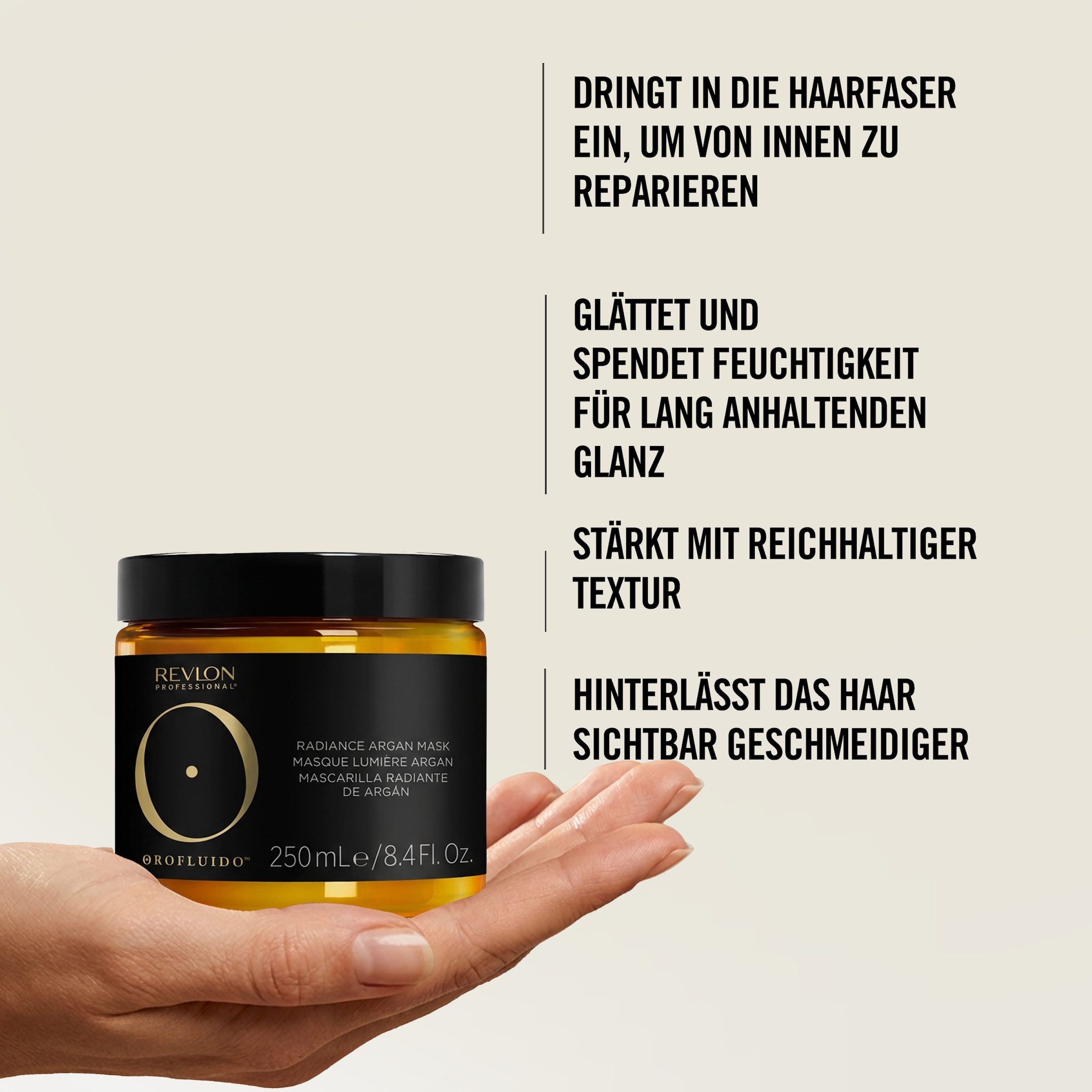 REVLON PROFESSIONAL Haarmaske »OROFLUIDO RADIANCE ARGAN MASK« Vegan