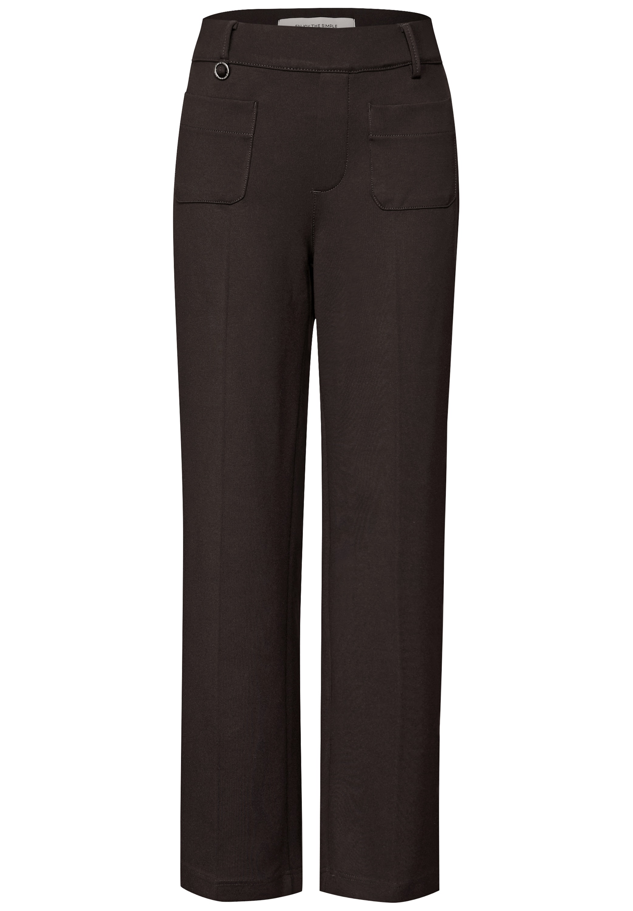 STREET ONE Stoffhose, Straight Leg, High Waist