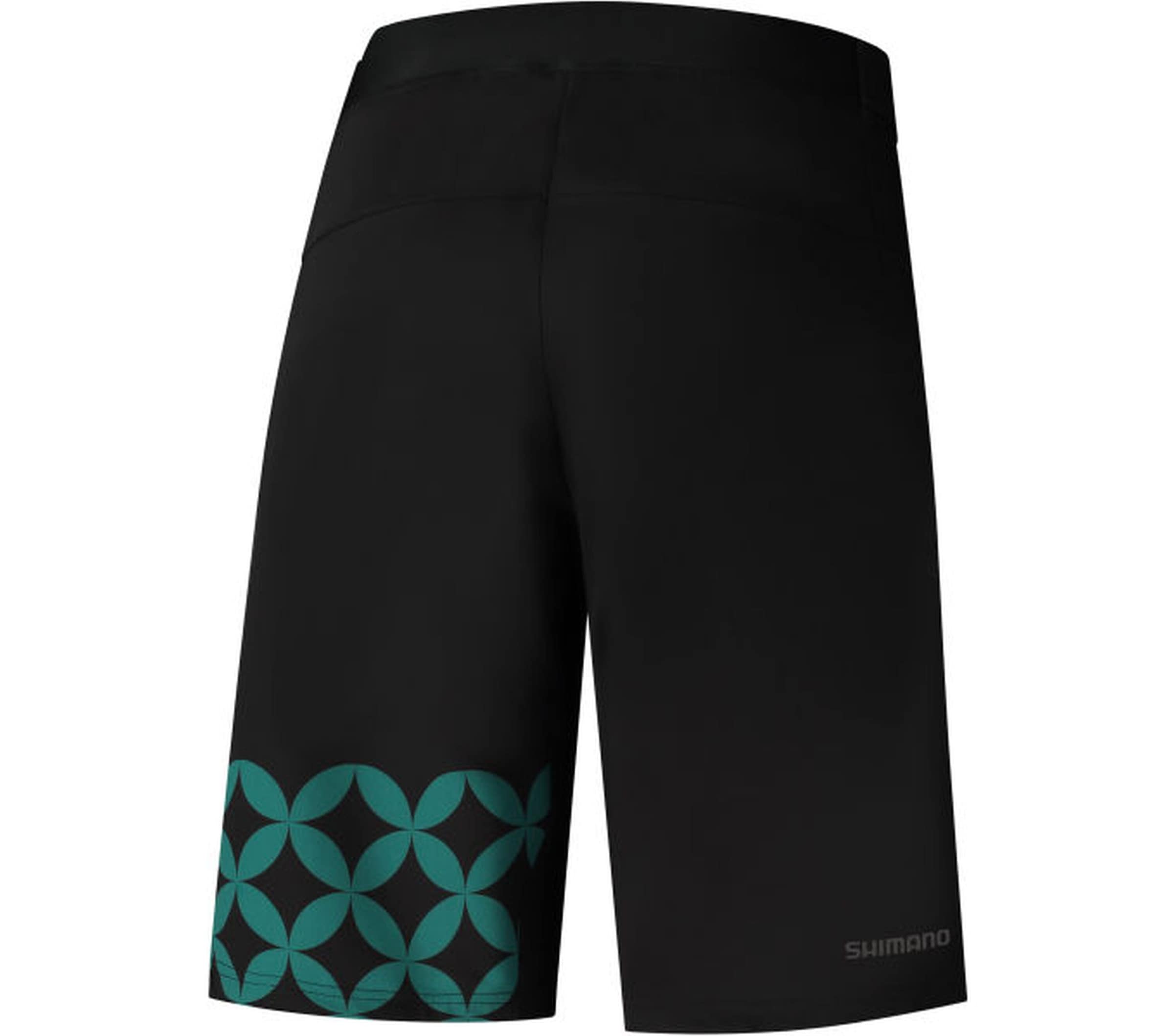 Shimano Fahrradhose »W's SAYAMA PRINTED SHORTS, Black/Green«