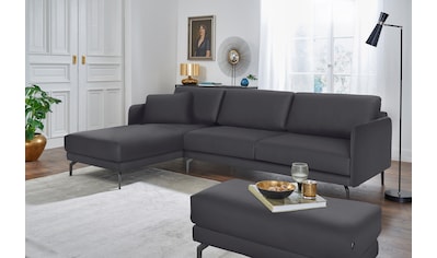 hülsta sofa Ecksofa »hs.450«, Armlehne sehr schmal, Breite 234 cm, Alugussfuß Umbragrau kaufen