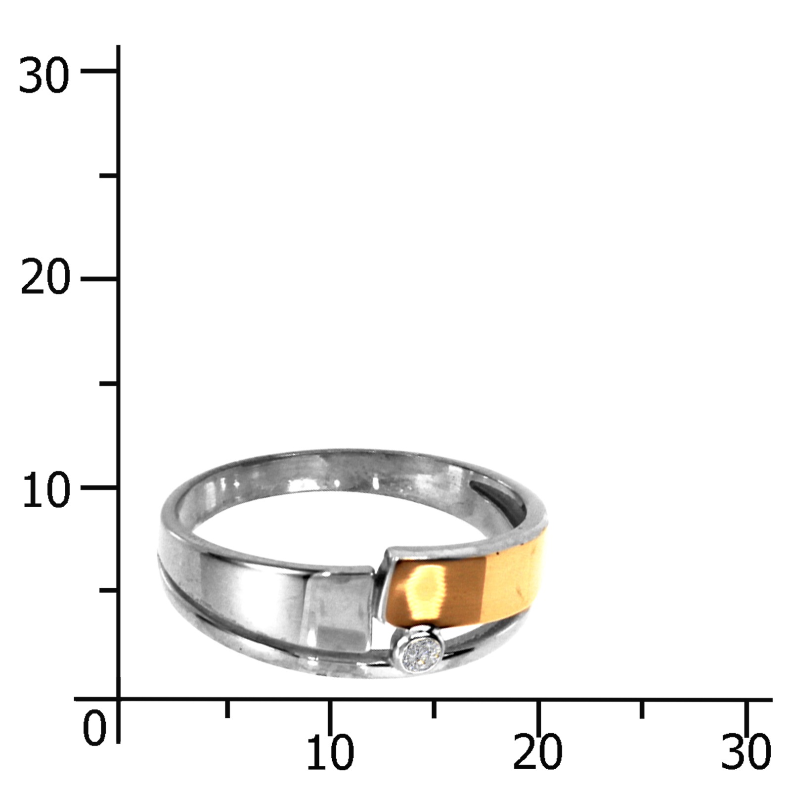 OSTSEE-SCHMUCK Fingerring »- Sunny Exklusiv - Silber 925/000 & Gold 585/000 - Zirkonia«