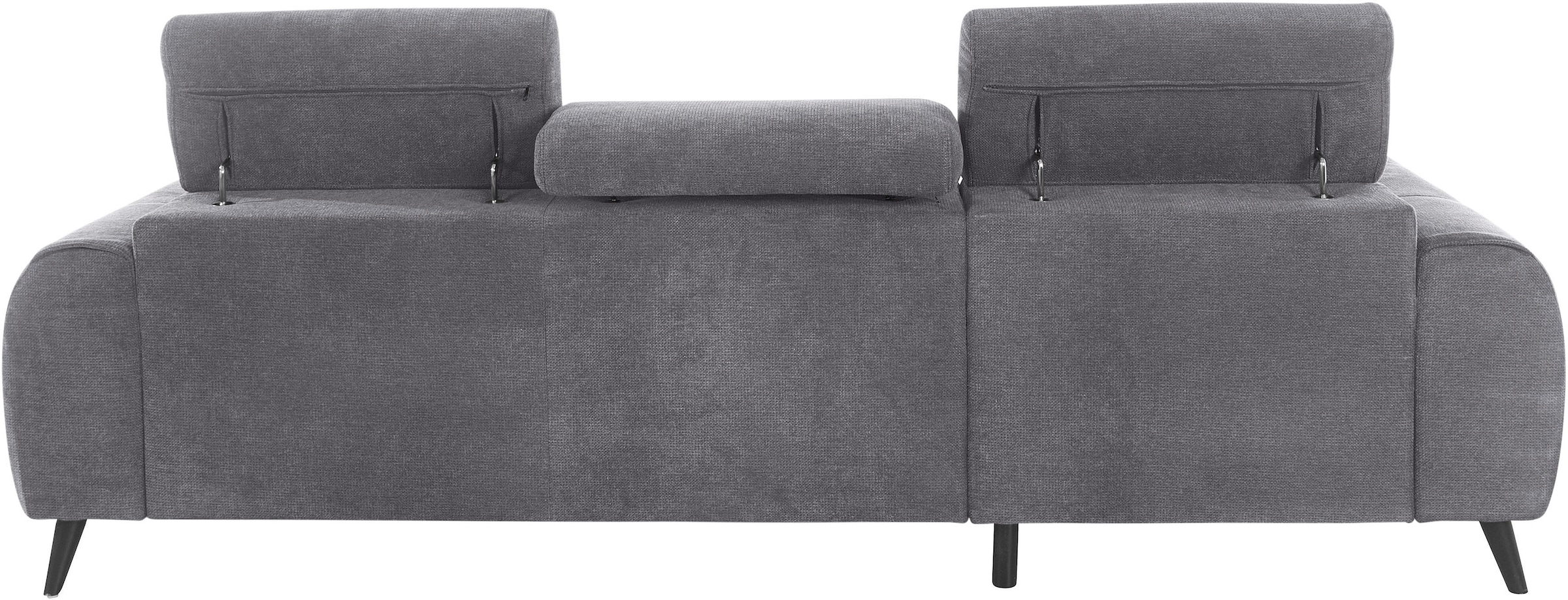 COTTA Ecksofa »Mia L-Form«, 3-tlg.-Kissen-Set, Recamiere, wahlweise mit oder ohne RGB-Beleuchtung