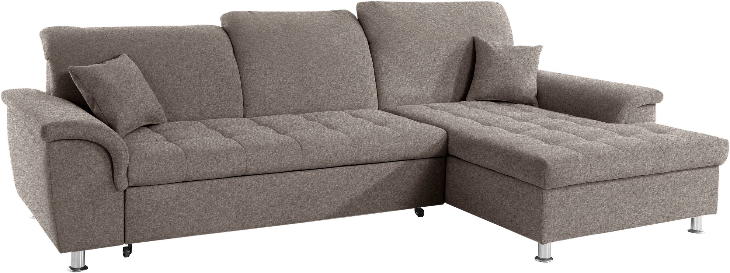 DOMO collection Ecksofa »Franzi L-Form«, wahlweise mit Kopfteilverstellung (dann Tiefe: 170 cm)