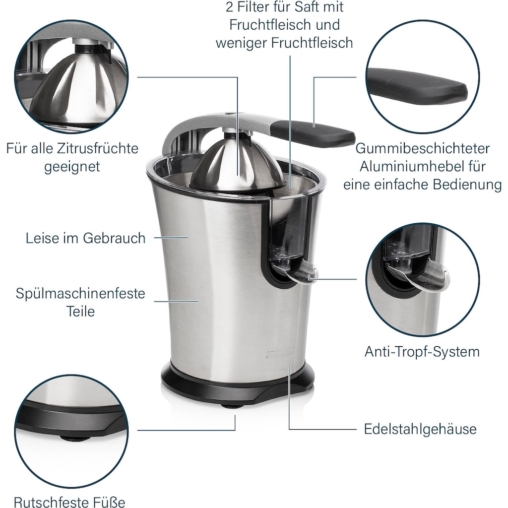 PRINCESS Zitruspresse »201860 Master Juicer Pro«, 300 W