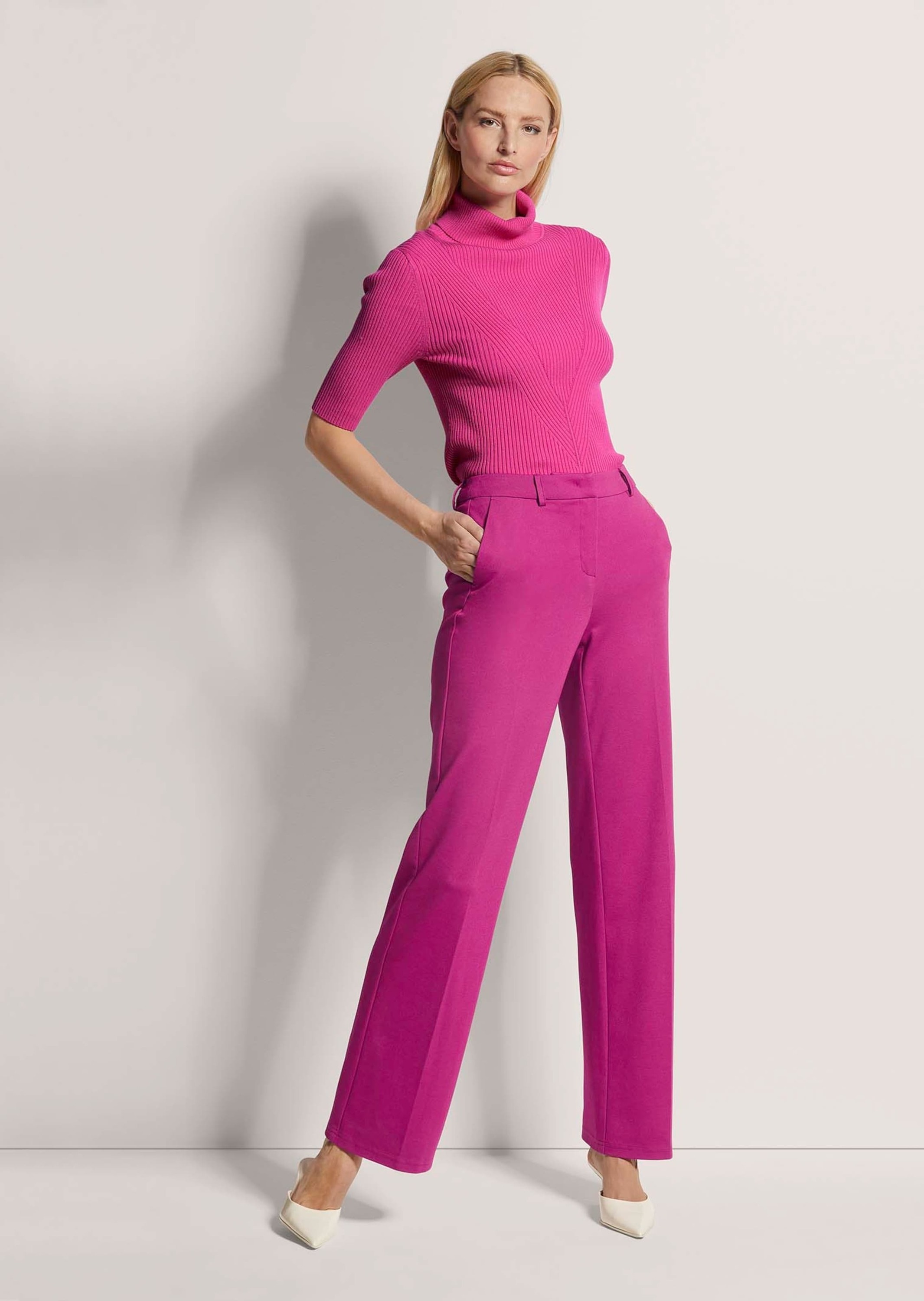 MADELEINE Palazzohose »Hose Weite Hose mit Bügelfalten«