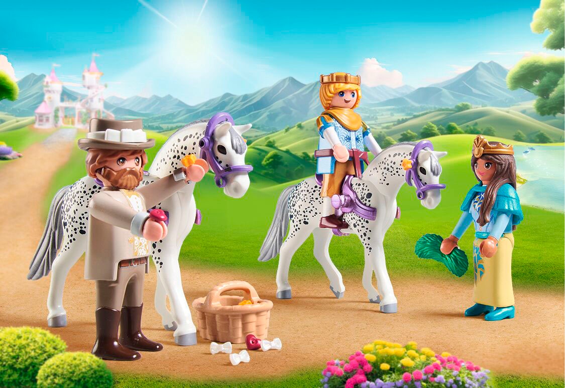 Playmobil® Konstruktions-Spielset »Kutschfahrt mit Prinzessin und Prinz (71846), Playmobil Princess Magic«, (97 St.), Made in Europe