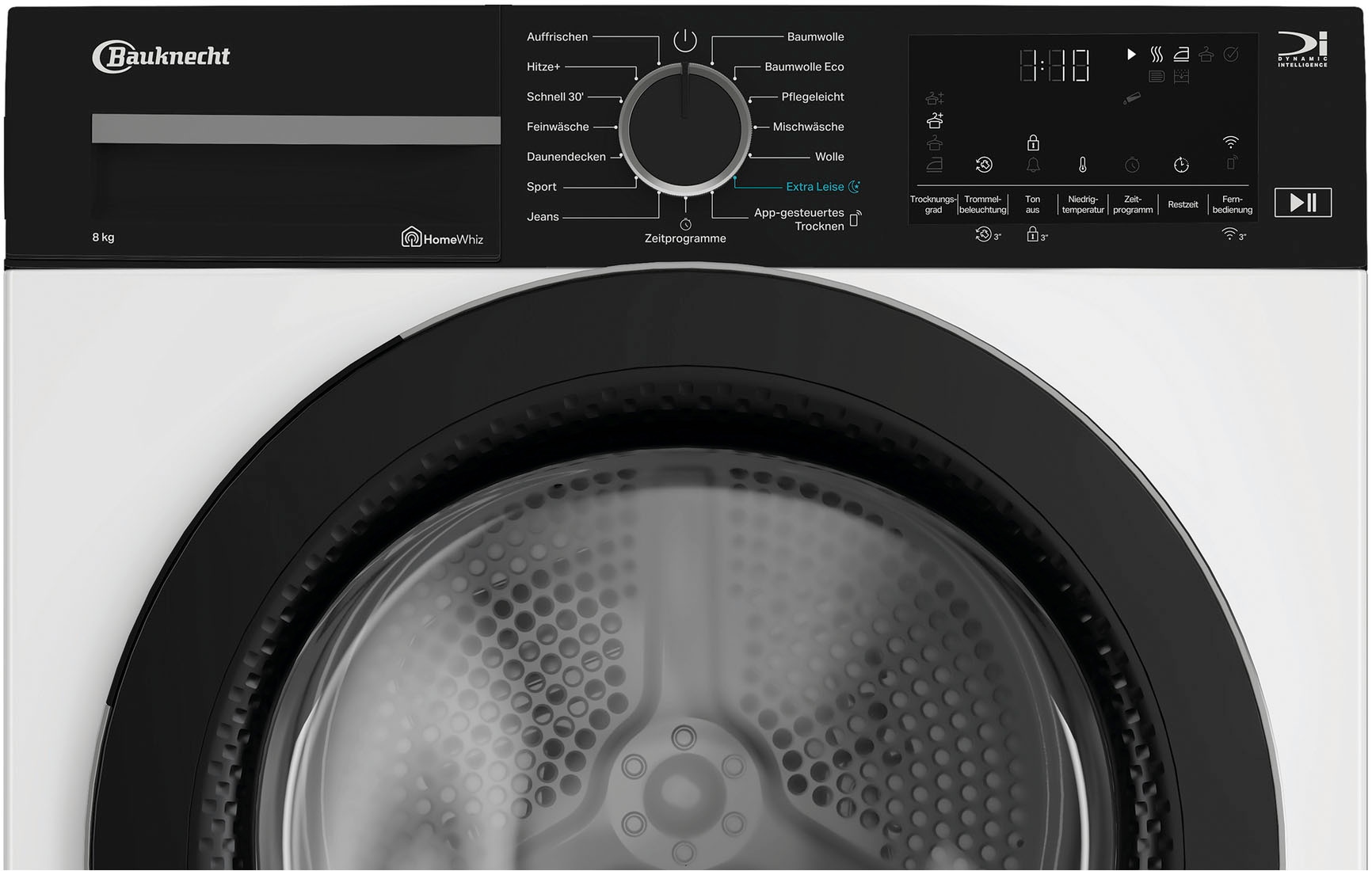 BAUKNECHT Wärmepumpentrockner »TR Super Eco 8B«, Intelligentes Trocknen dank Dynamic Intelligence Technologie