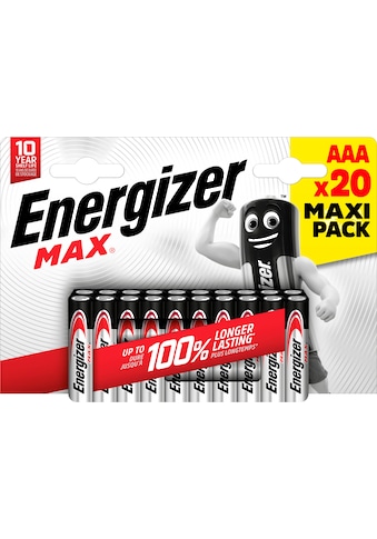 Energizer Batterie »MAX AAA 20er Pack«, (Packung, 20 St.) kaufen