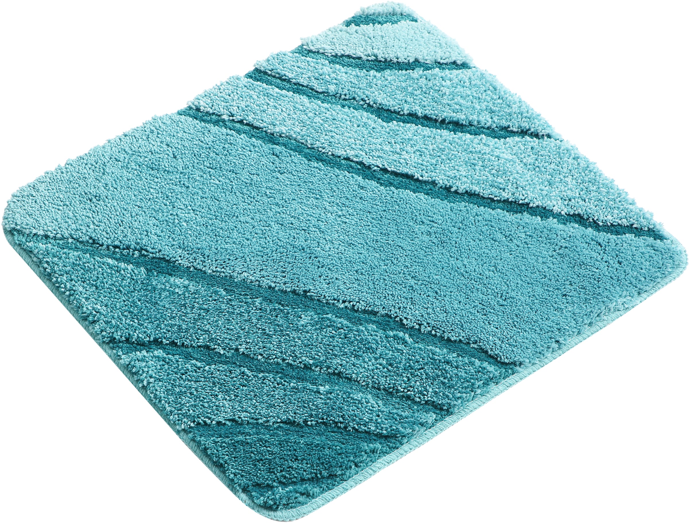 my home Badematte »Josie, Badvorleger, Badezimmer Teppich« Höhe 20 mm rutschhemmend beschichtet fußbodenheizungsgeeignet | schnell trocknend | strapazierfähig Badteppich, Badematten, rechteckig, rund & als 3-tlg. Set erhältlich