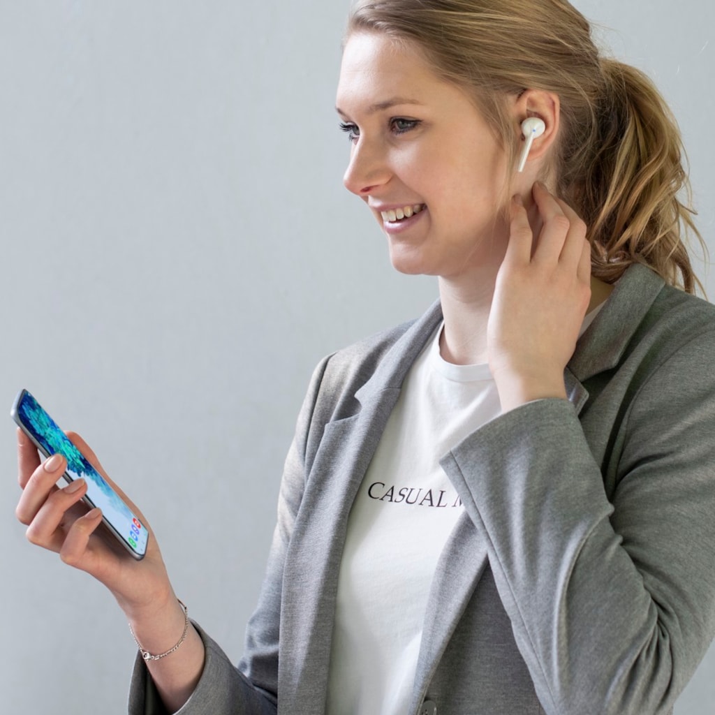 Hama In-Ear-Kopfhörer »Bluetooth® Kopfhörer True Wireless, In Ear USB-C Anschluss, Ladebox«, A2DP Bluetooth-AVRCP Bluetooth-HFP-HSP, Sprachsteuerung
