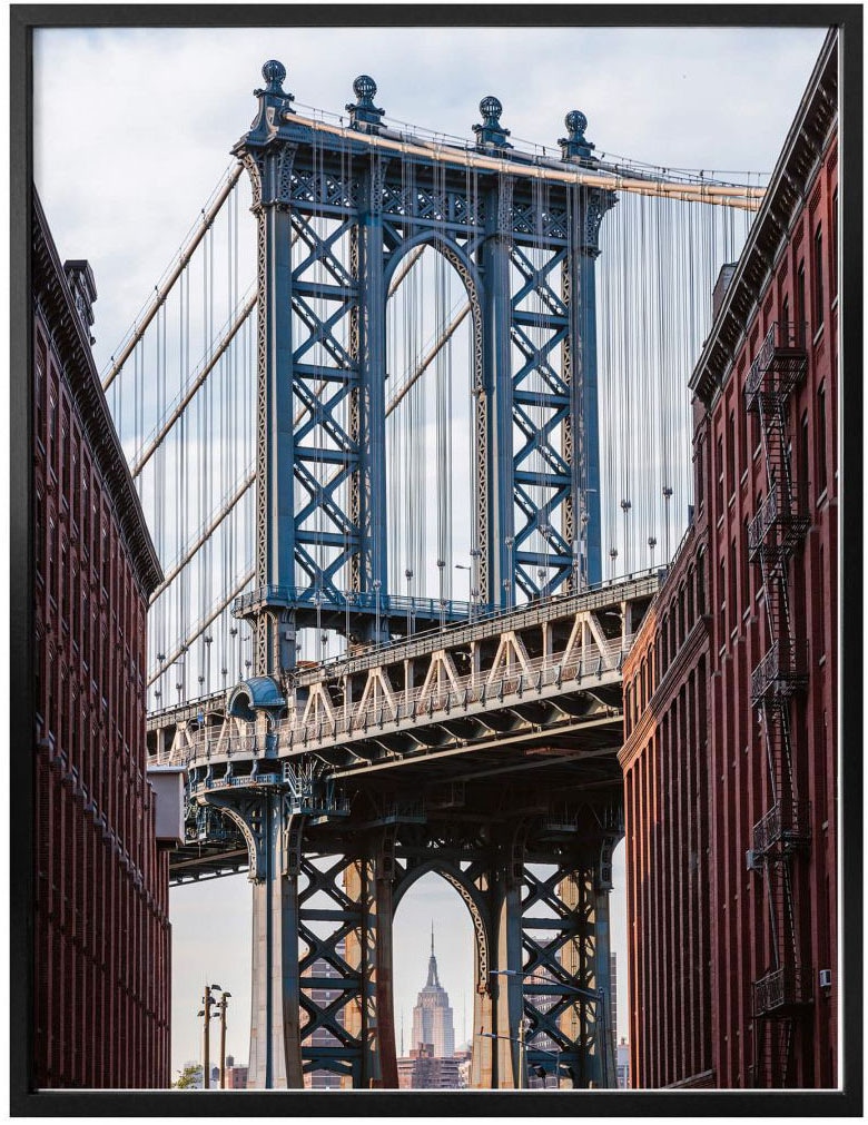 Wall-Art Poster »Brooklyn Bridge«, Brücken, (1 St.), Poster, Wandbild, Bild,  Wandposter auf Raten kaufen