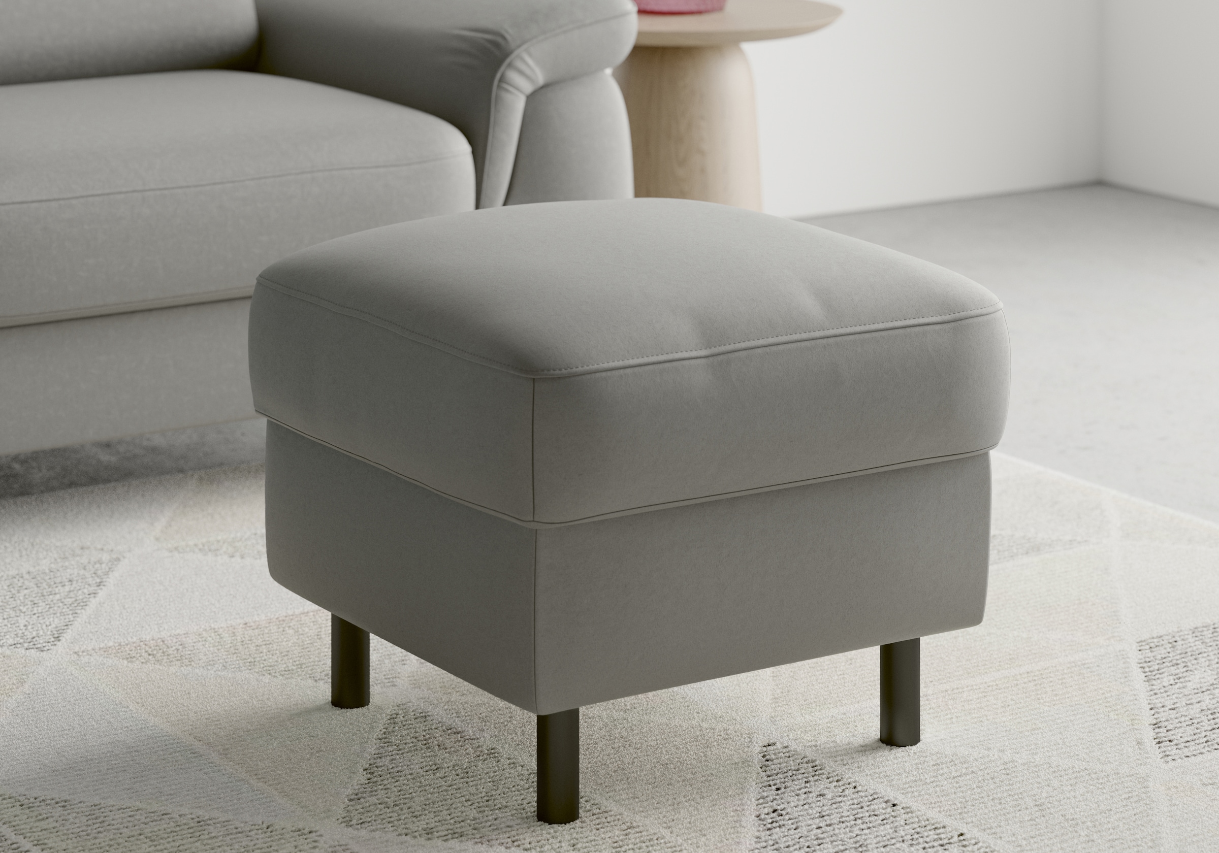 sit&more Stauraumhocker »Sinatra«, Sitzfläche ist abnehmbar, mattschwarze Metallfüße
