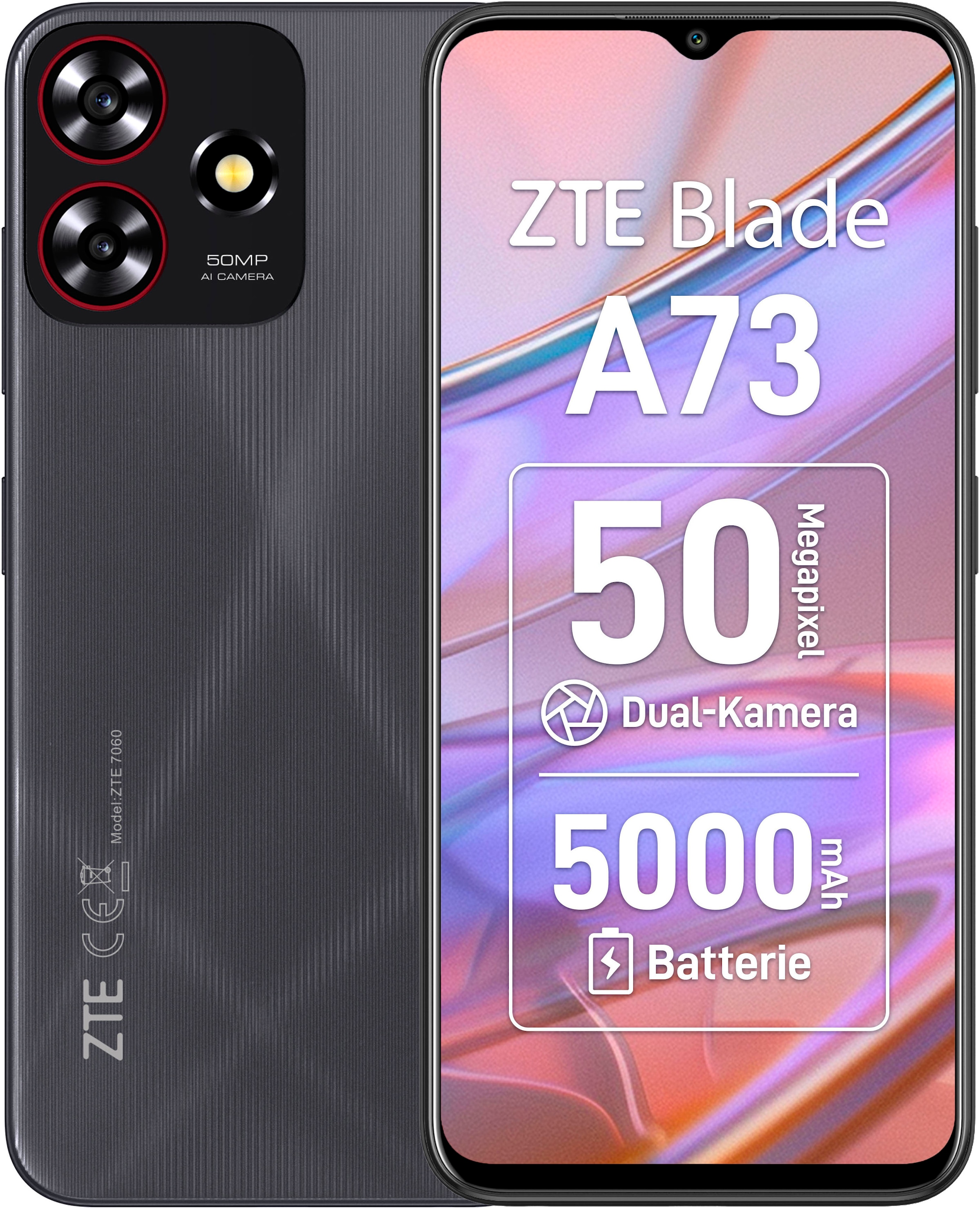 ZTE Smartphone »Blade A73«, schwarz